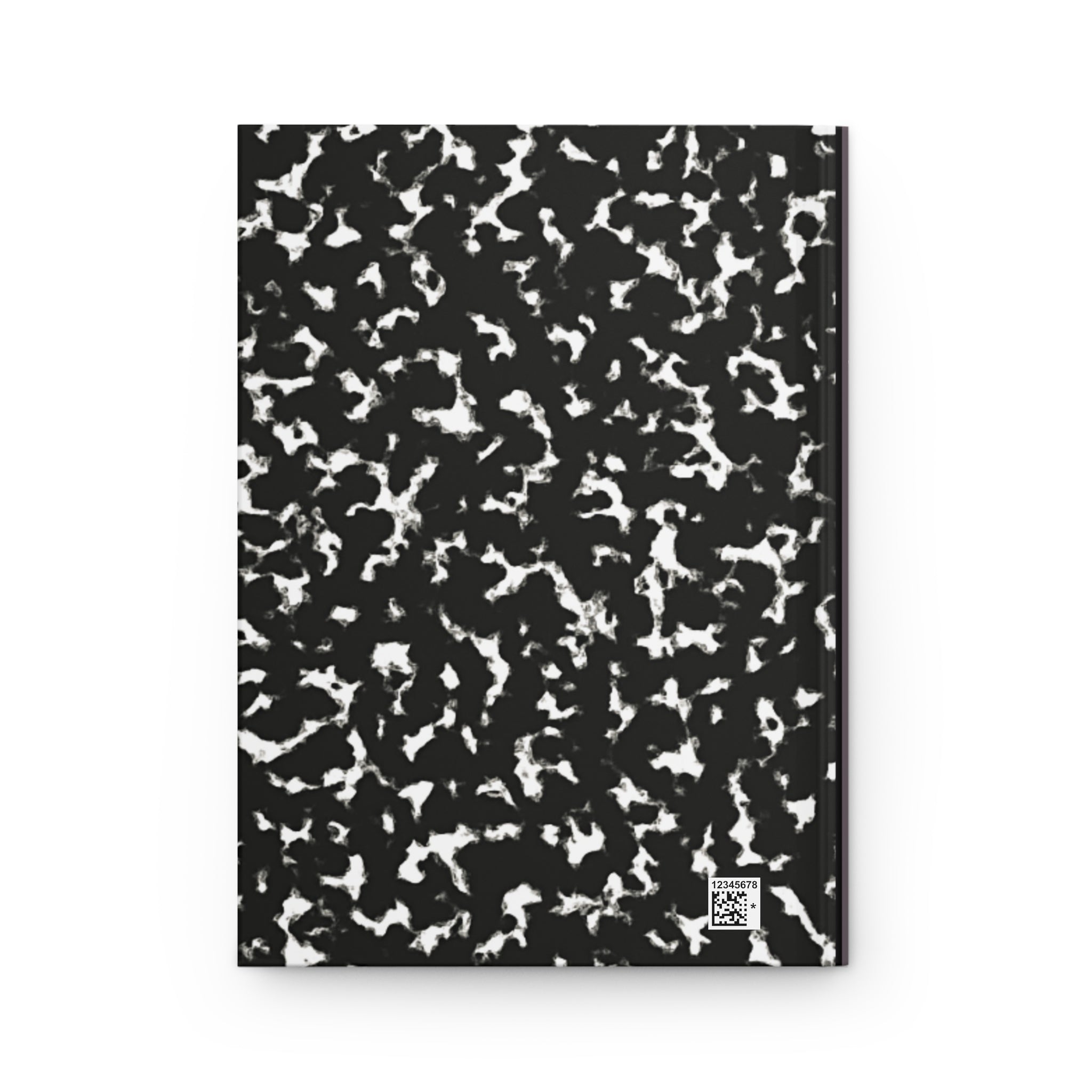 Composition Book Hardcover Journal — Black Marble Notebook for School, Notes & Creative Writing
