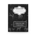 Hardcover Journal — "Composition Book" Marble Animal Pattern, Creative Vibe Publishing