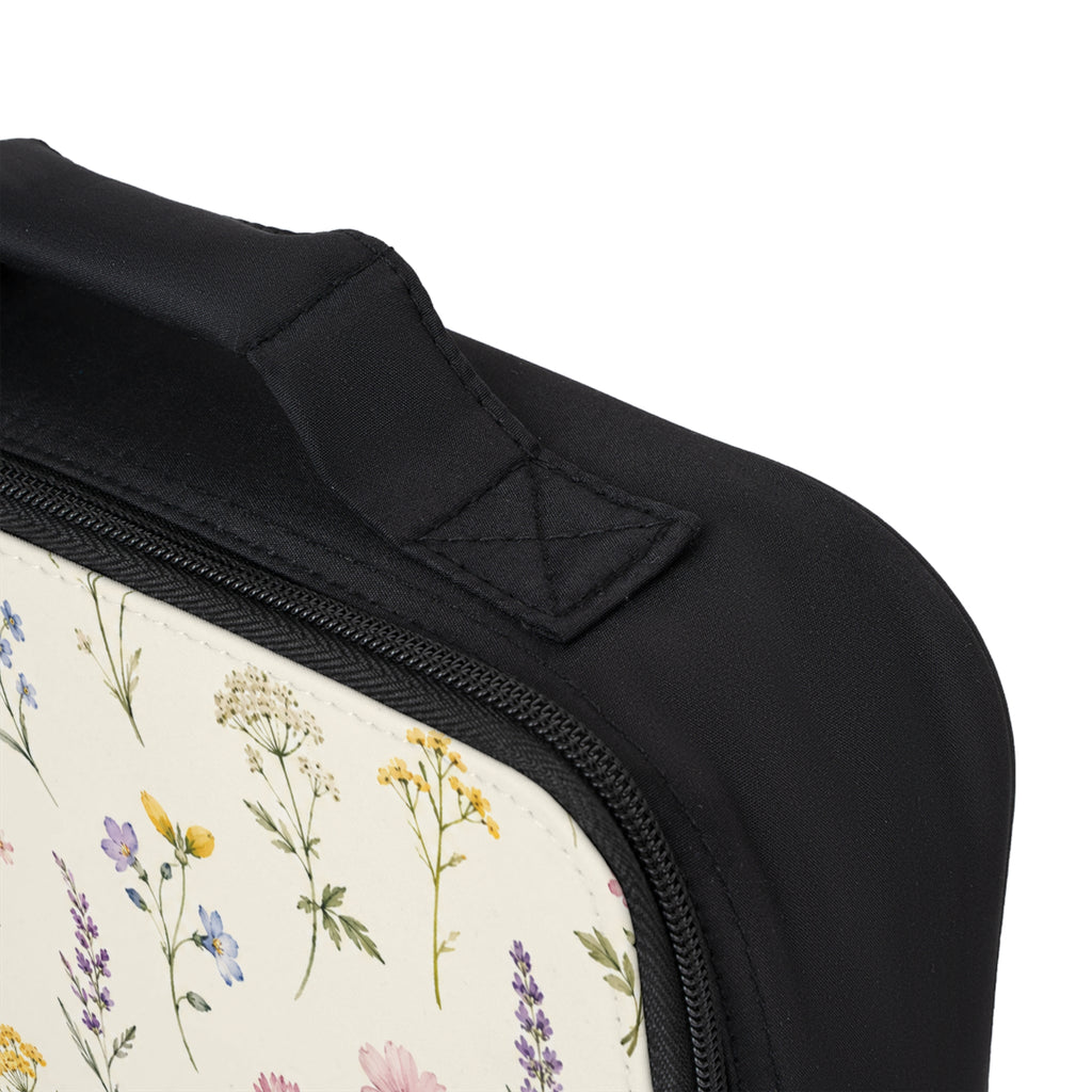 Floral Wildflower Lunch Bag — Pastel Botanical Insulated Tote
