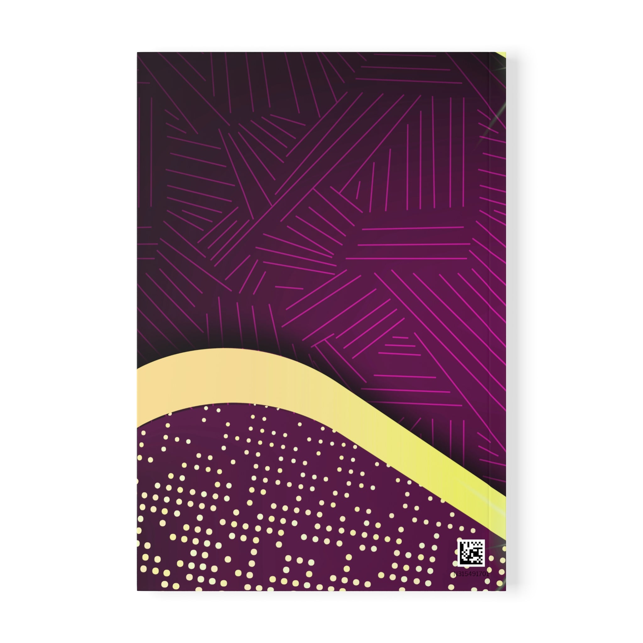 A5 Purple & Gold Elegant Softcover Notebook