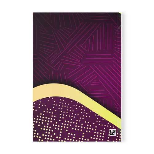 A5 Purple & Gold Elegant Softcover Notebook