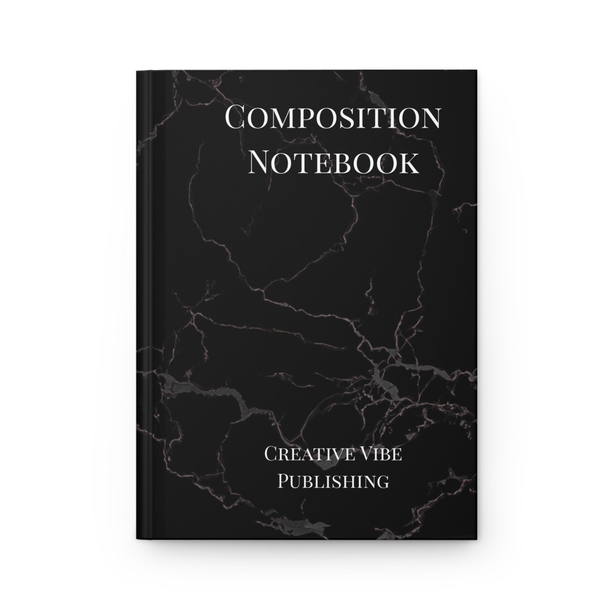 Composition Notebook Hardcover — Black Marble Journal (Creative Vibe Publishing)
