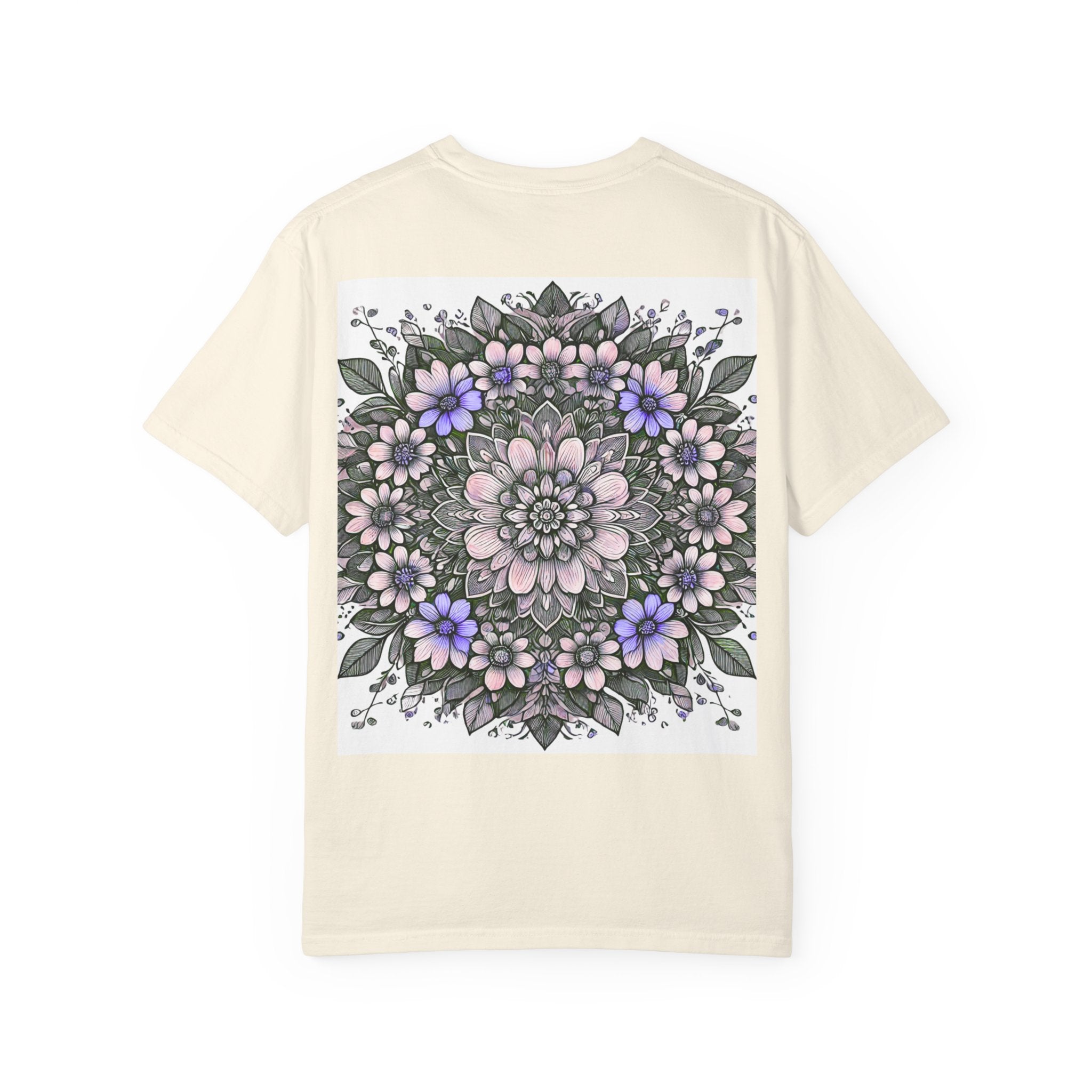 Floral Mandala T-Shirt — Pastel Garden Blossom Tee