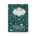 Composition Book Hardcover Journal – Teal Splatter "Creative Vibe Publishing"