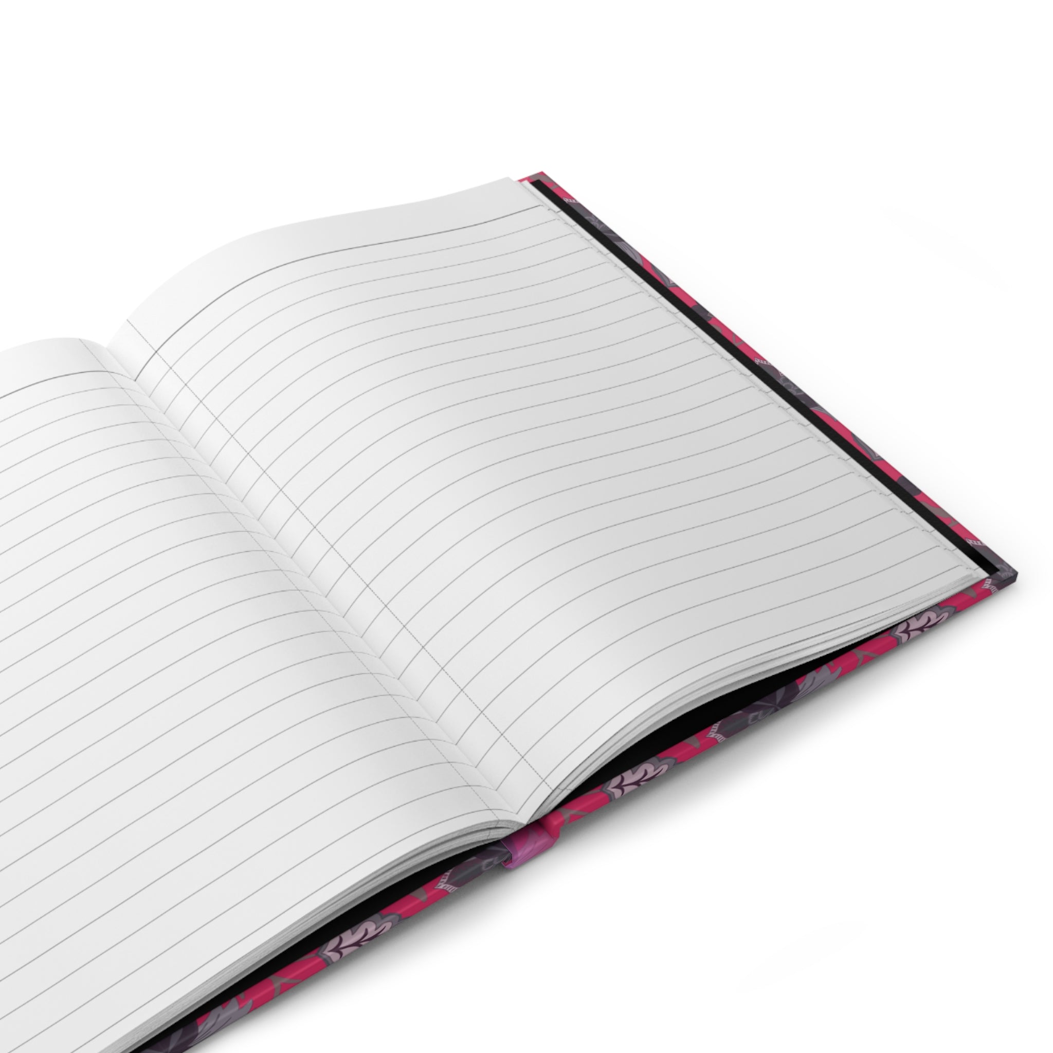 Floral Composition Hardcover Journal — Pink Vintage Notebook with 'Composition Book' Label