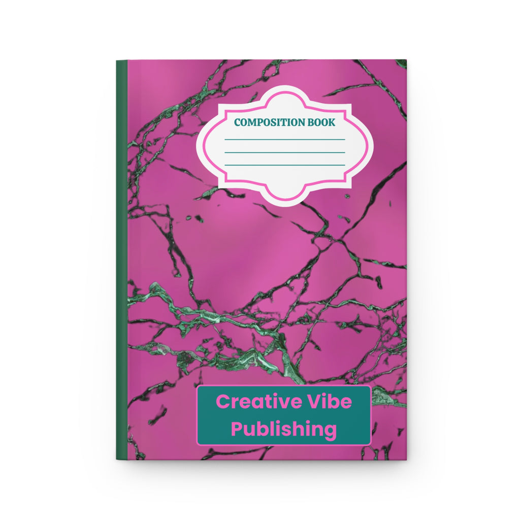 Pink Marble Hardcover Journal — Aesthetic Writing Notebook