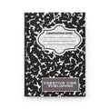 Composition Book Hardcover Journal — Black Marble Notebook for School, Notes & Creative Writing