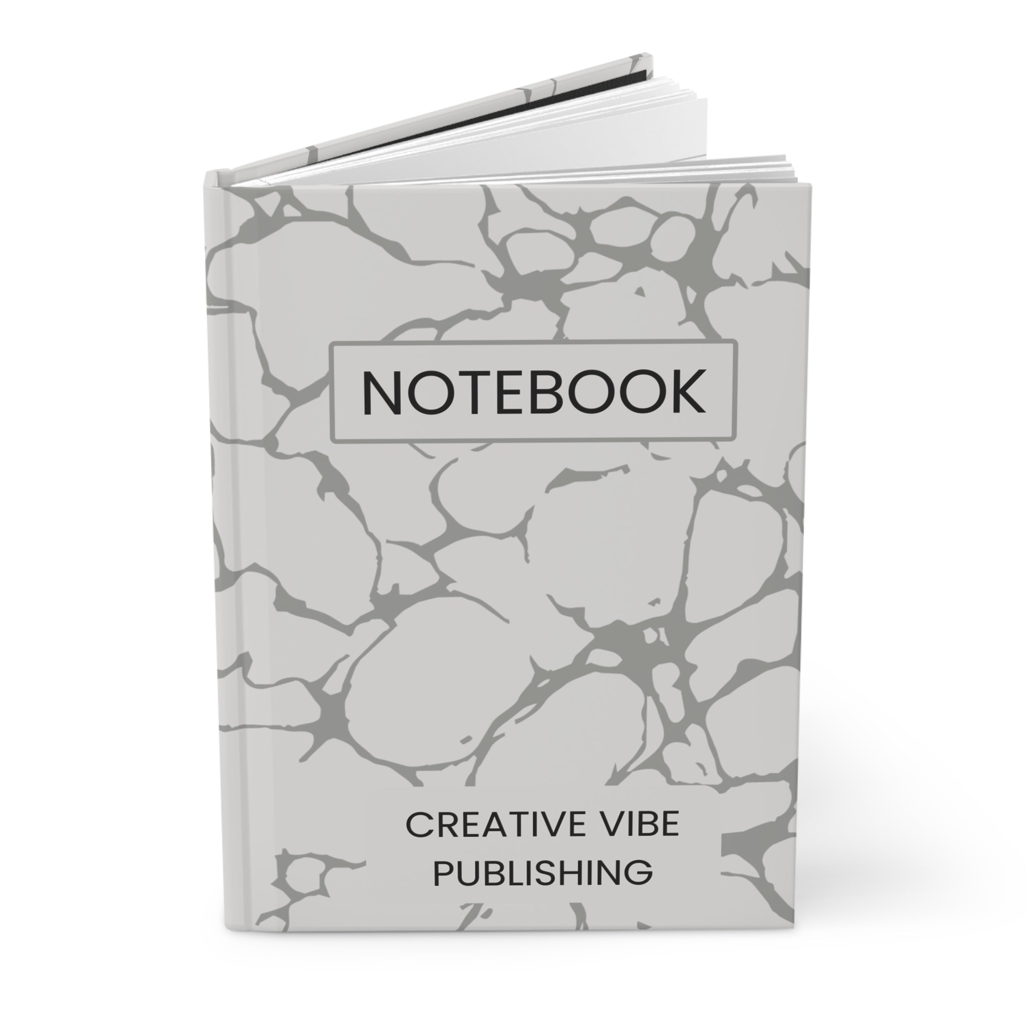 Marble Pattern Hardcover Journal — 'Notebook' Creative Vibe Publishing