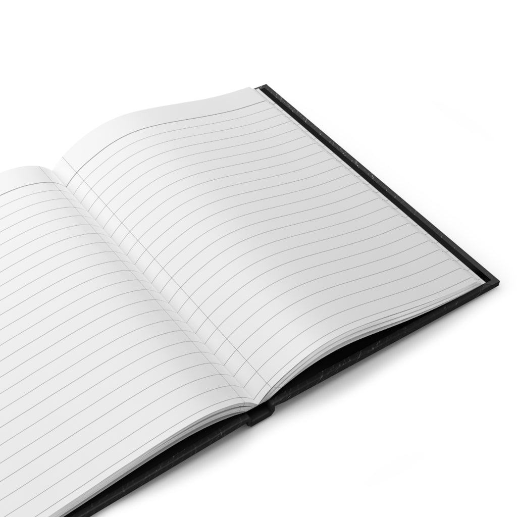 Notebook Hardcover Journal — Black Leather Matte Notebook