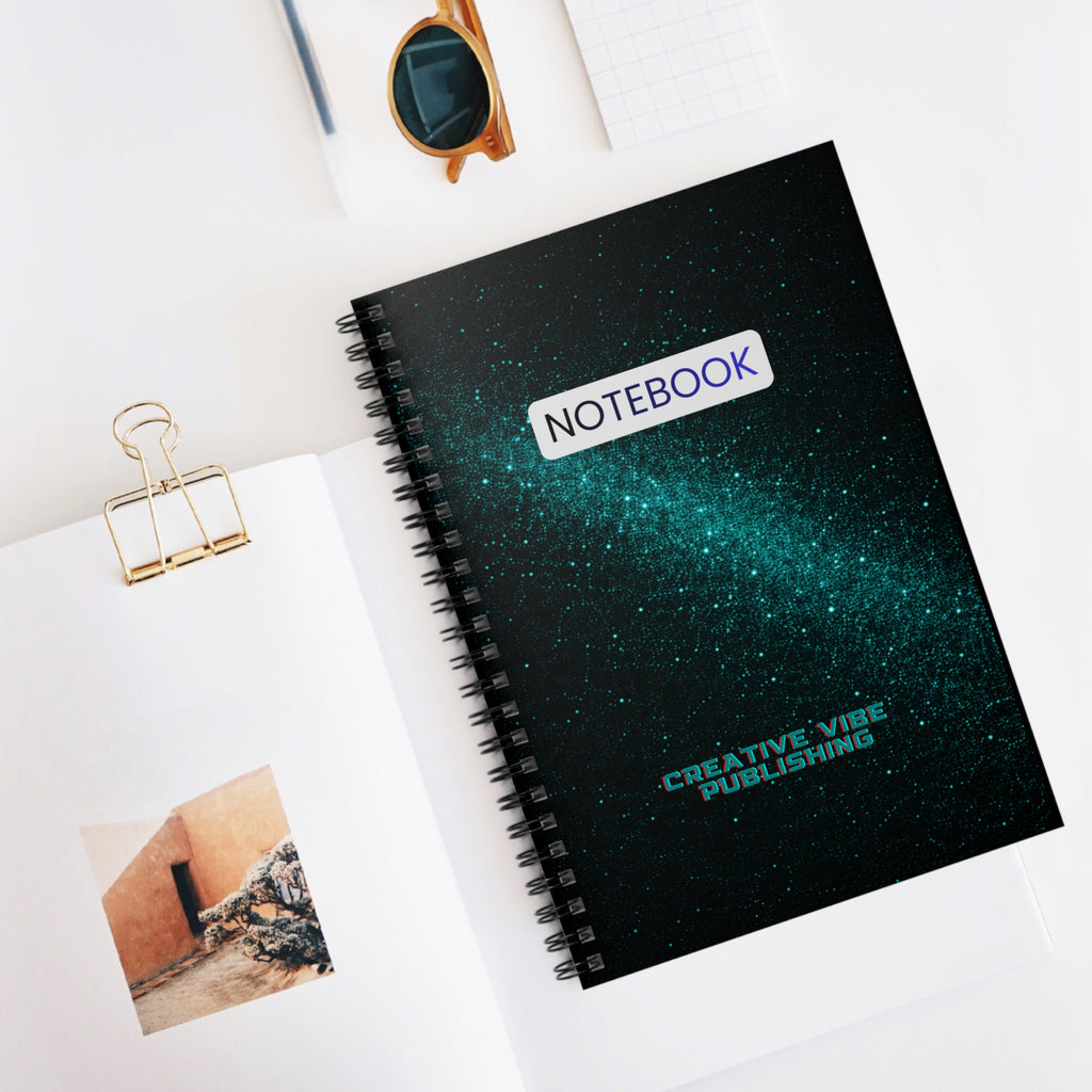 Galaxy Spiral Notebook —  Ruled Journal for Writers & Students