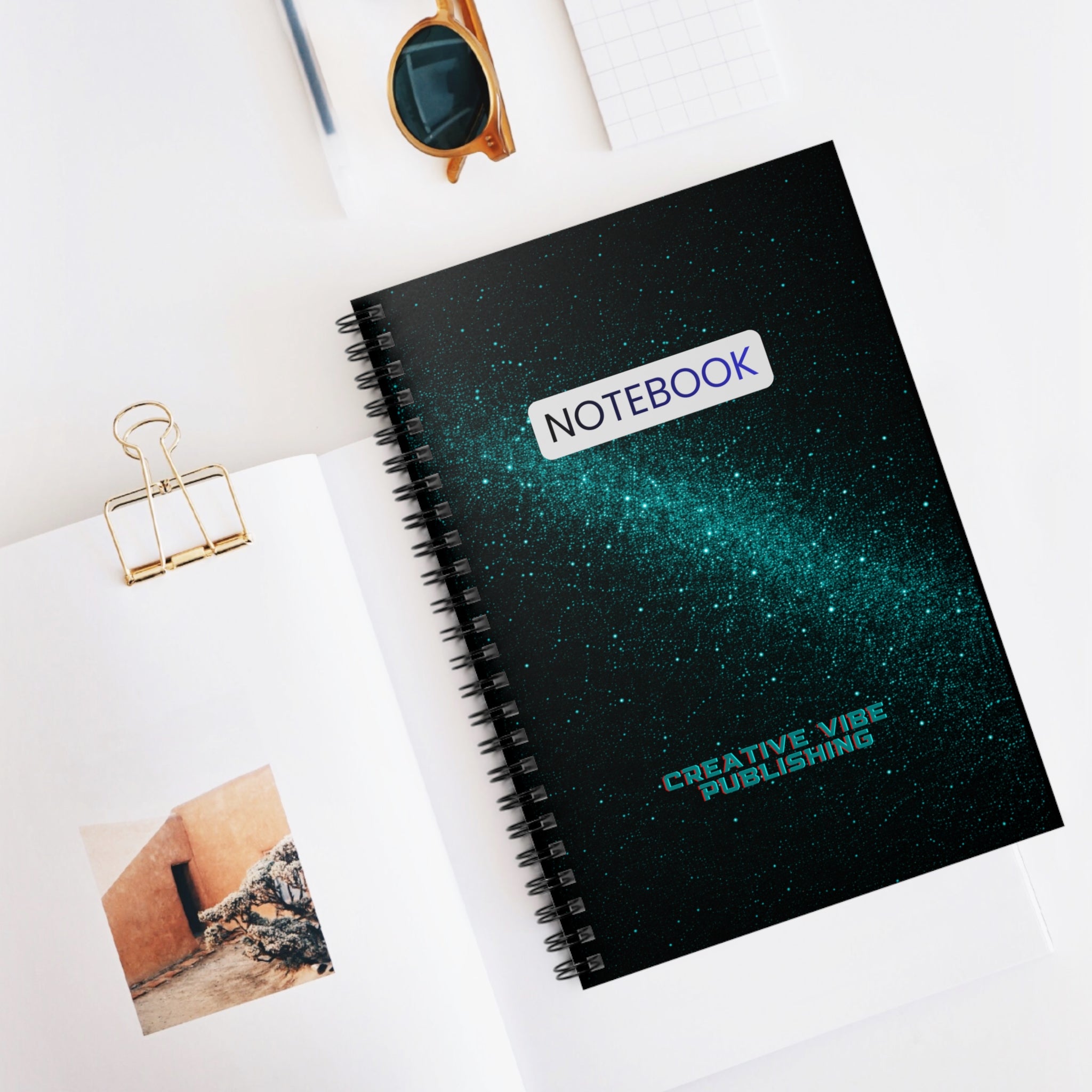 Galaxy Spiral Notebook —  Ruled Journal for Writers & Students