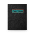 Notebook Hardcover Journal — Black Leather Matte Notebook