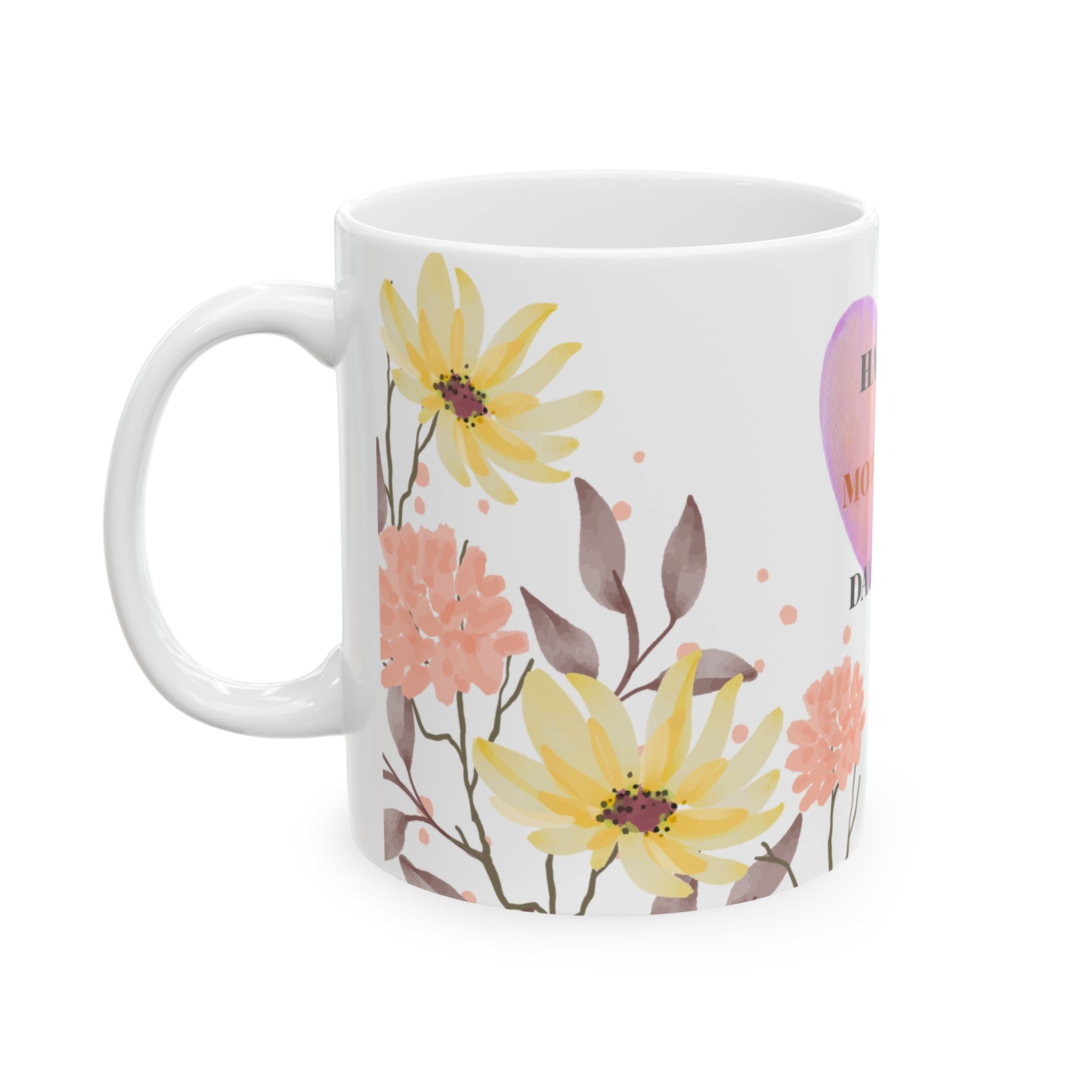 Mother's Day Floral Ceramic Mug - "Happy Mother's Day Mum"