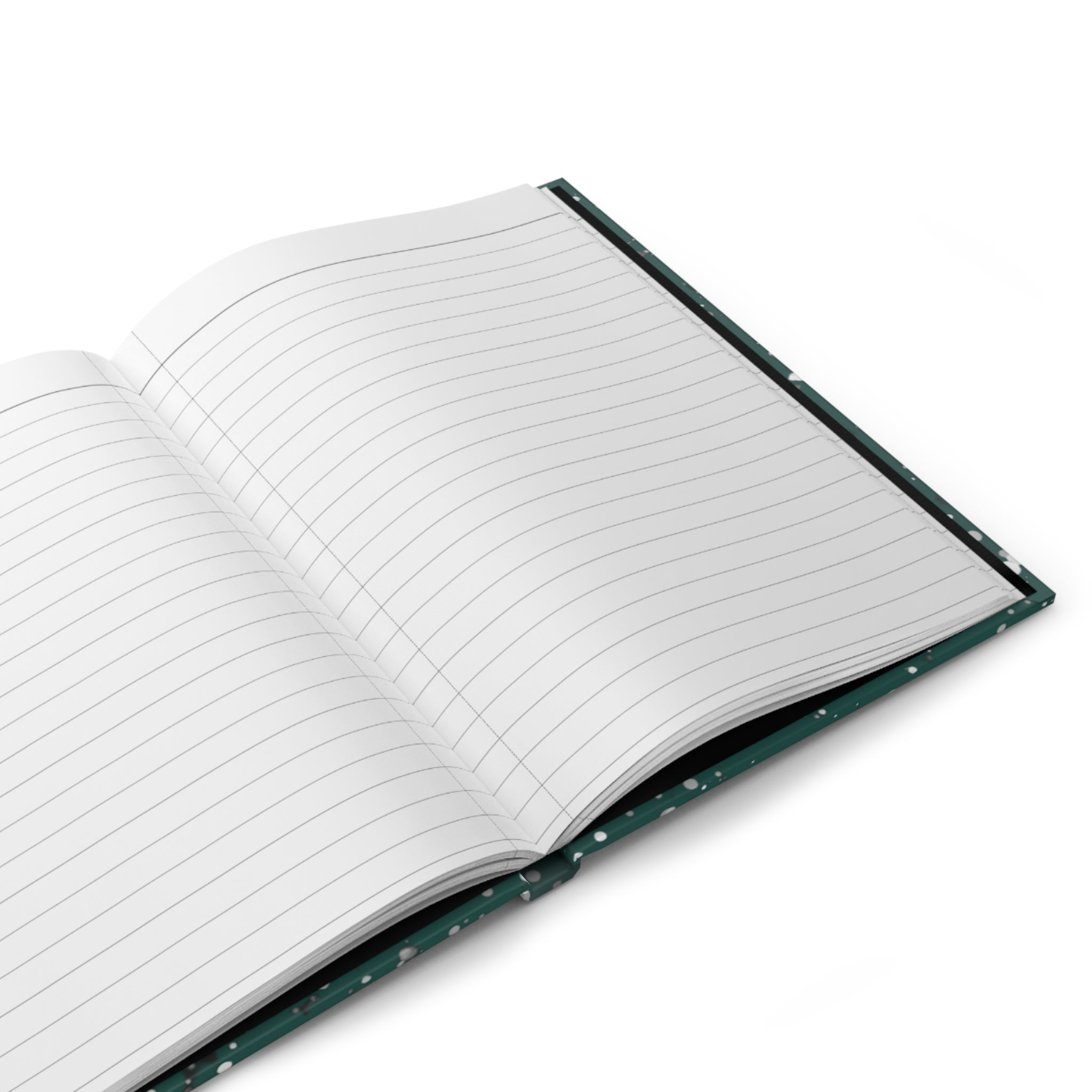 Composition Book Hardcover Journal – Teal Splatter "Creative Vibe Publishing"