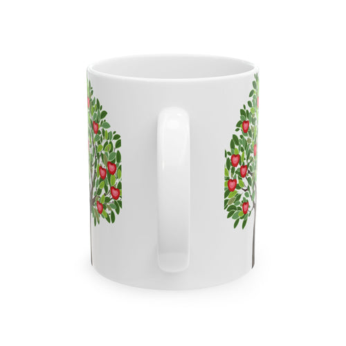 Apple Tree Ceramic Mug — Fruit Tree Coffee Cup (11oz & 15oz)