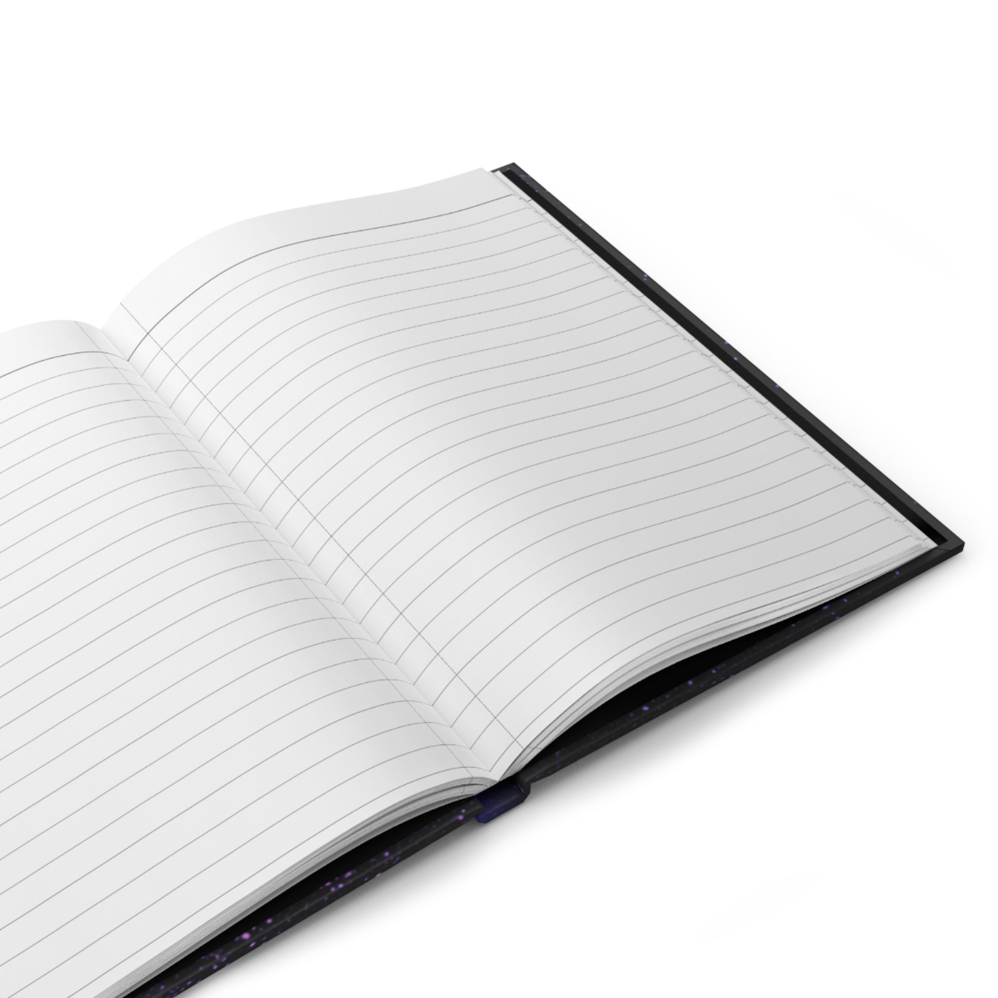 Purple Galaxy Hardcover Journal — "Creative Vibe Publishing" Composition Book