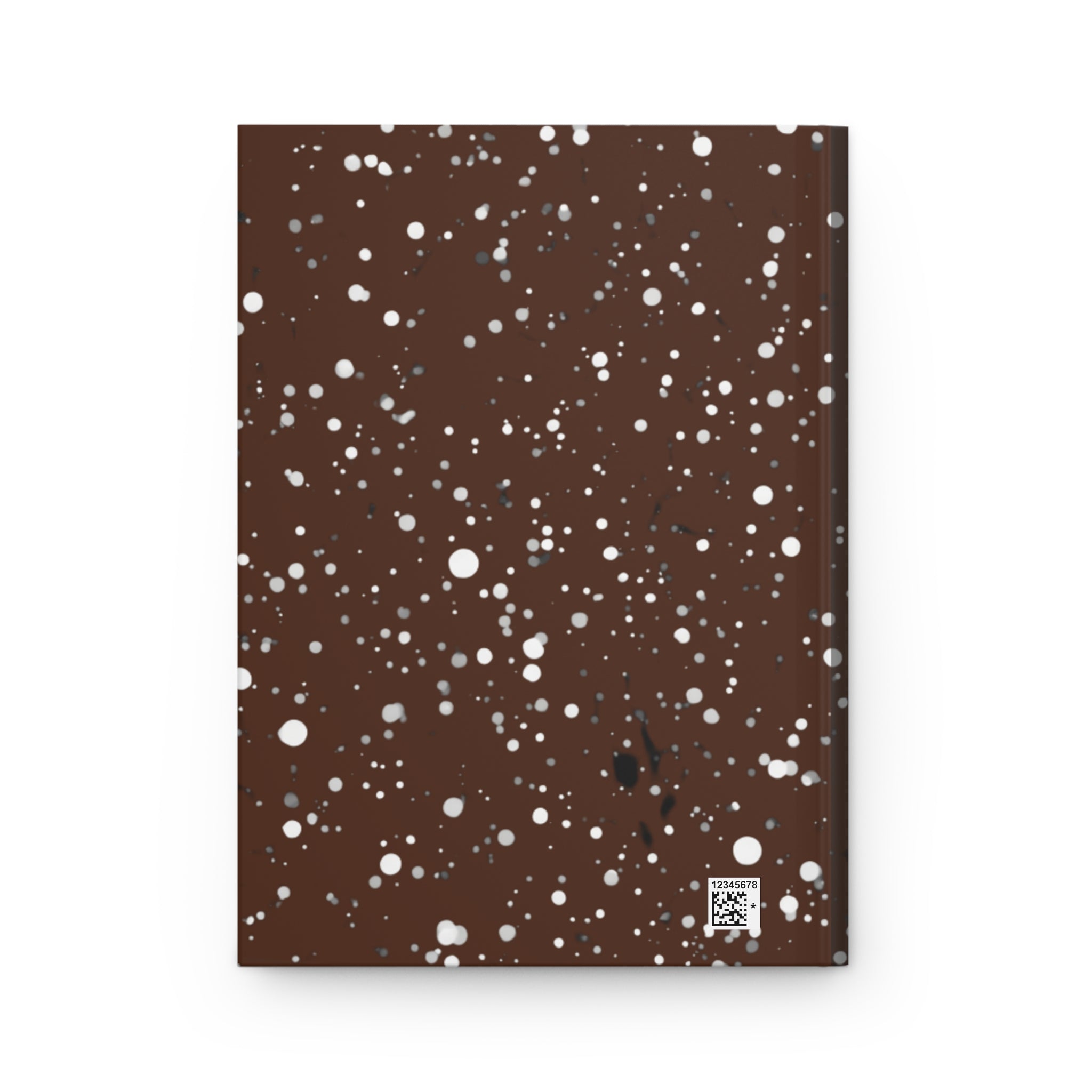 Composition Book Hardcover Journal — Brown Splatter Creative Vibe Notebook
