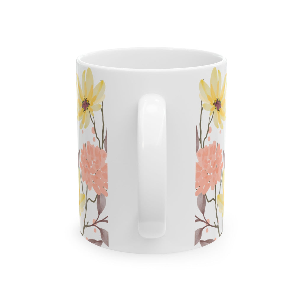 Mother's Day Floral Ceramic Mug - "Happy Mother's Day Mum"