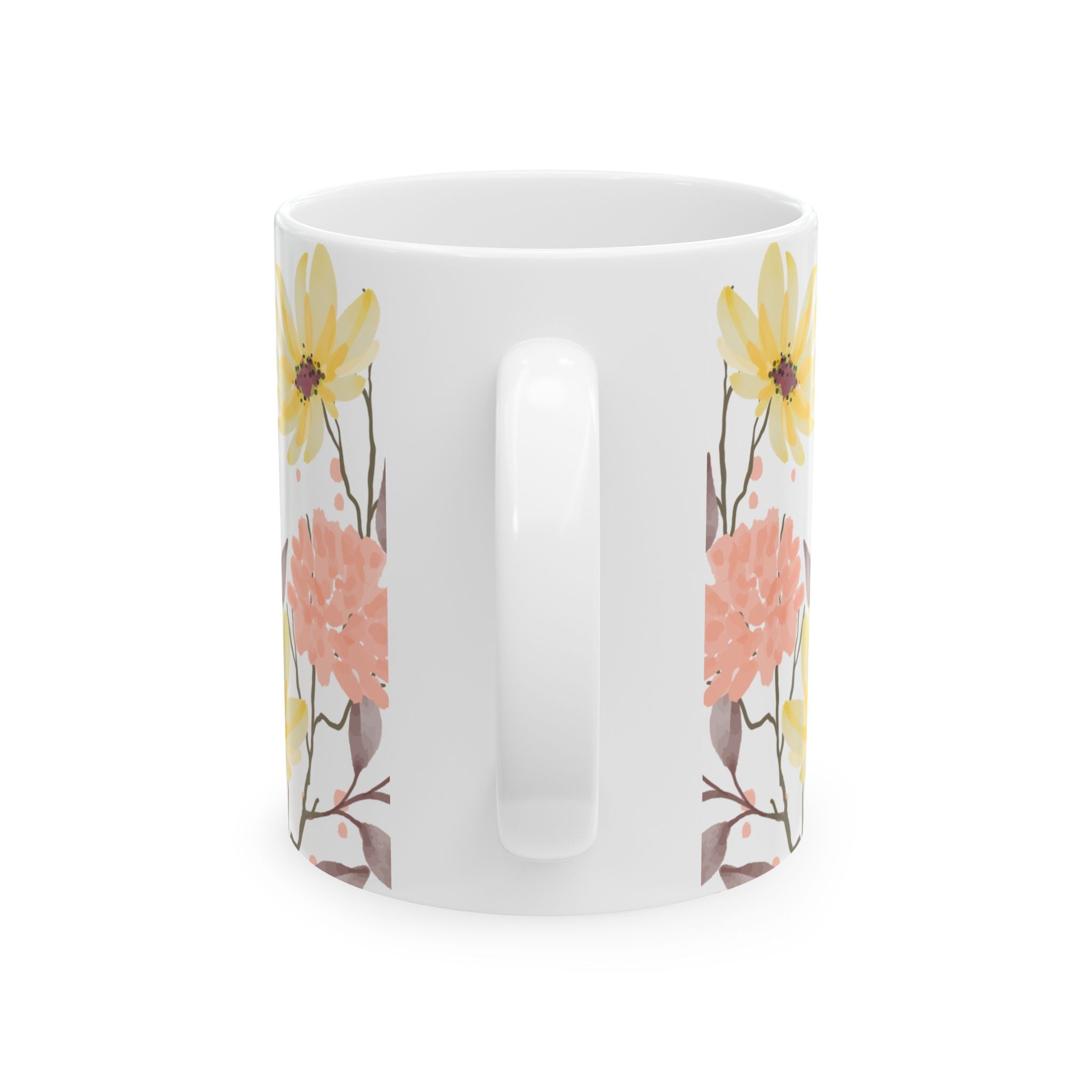Mother's Day Floral Ceramic Mug - "Happy Mother's Day Mum"