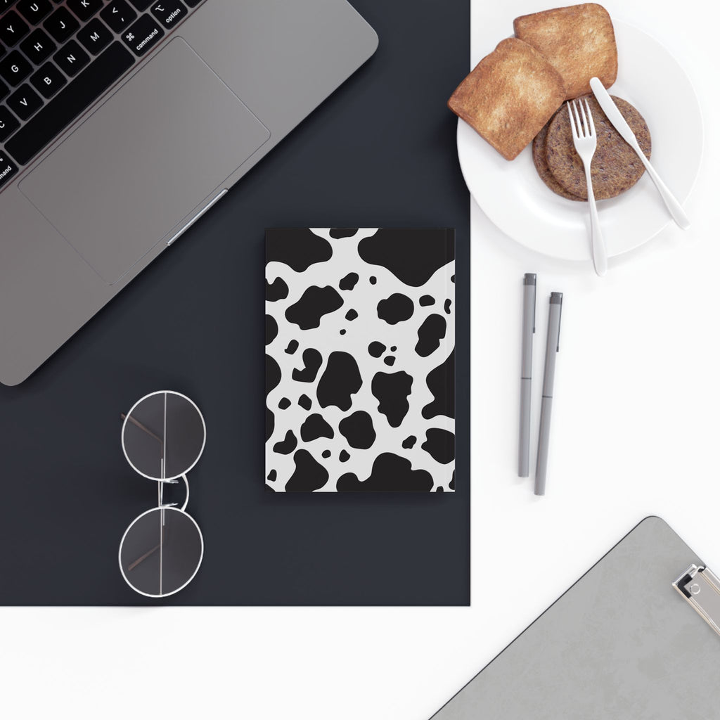 Cow Print Hardback Journal — "Notebook" Creative Vibe Publishing
