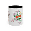 Floral Bouquet Accent Coffee Mug – Colorful Wildflower Design (11/15oz)