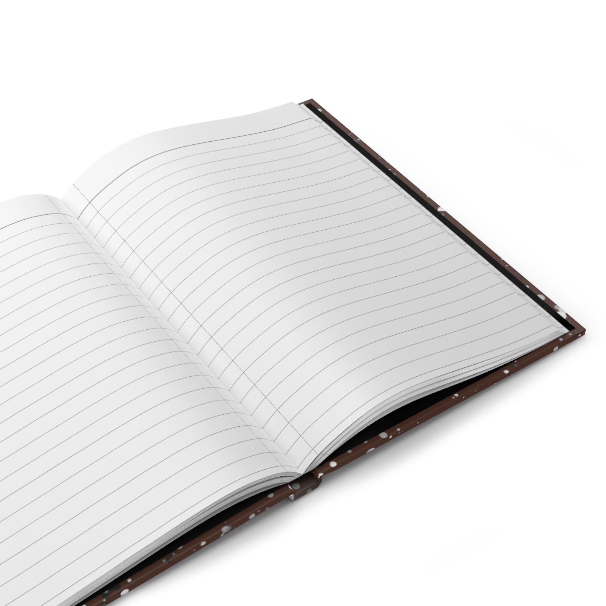 Composition Book Hardcover Journal — Brown Splatter Creative Vibe Notebook