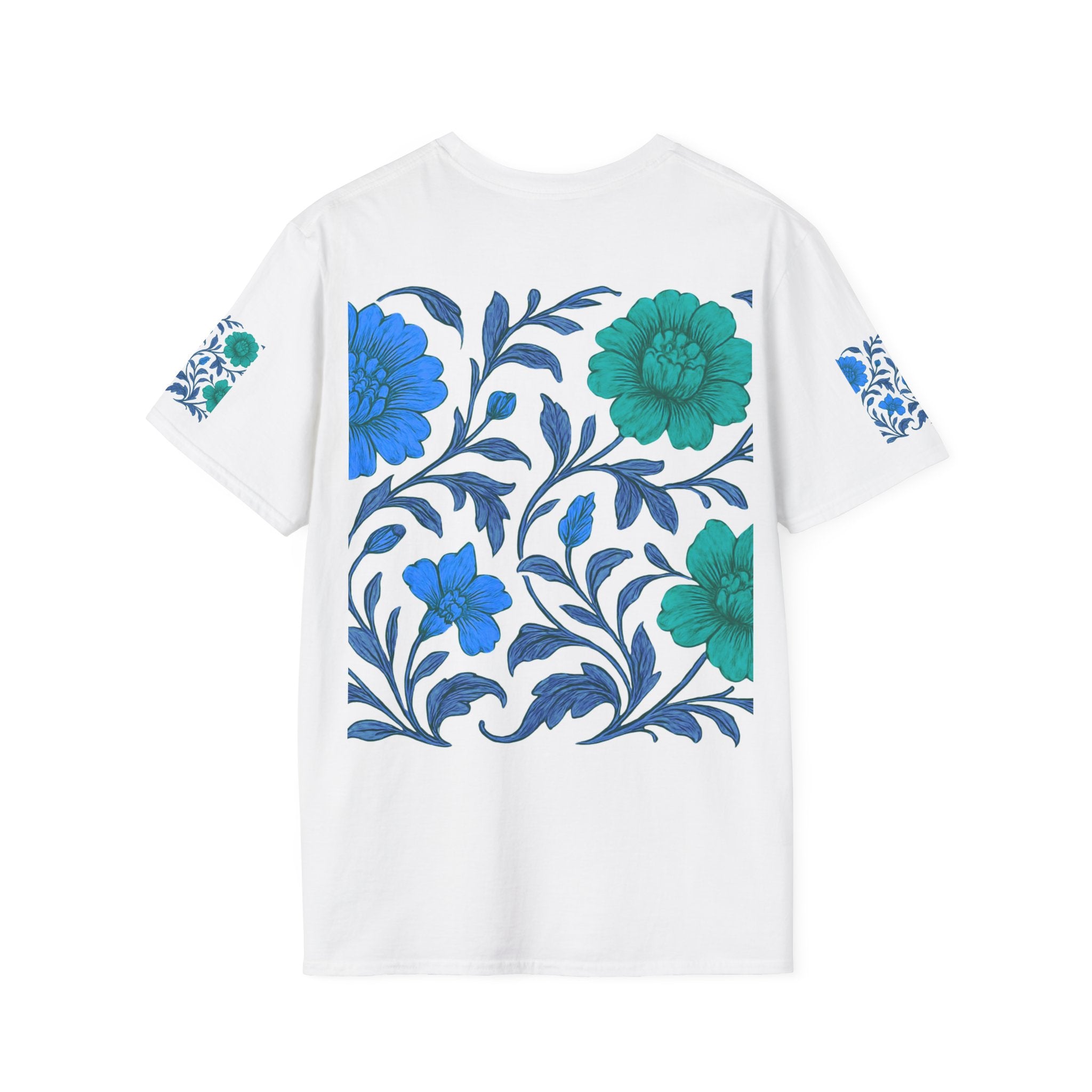 Floral Blue-Green Tee