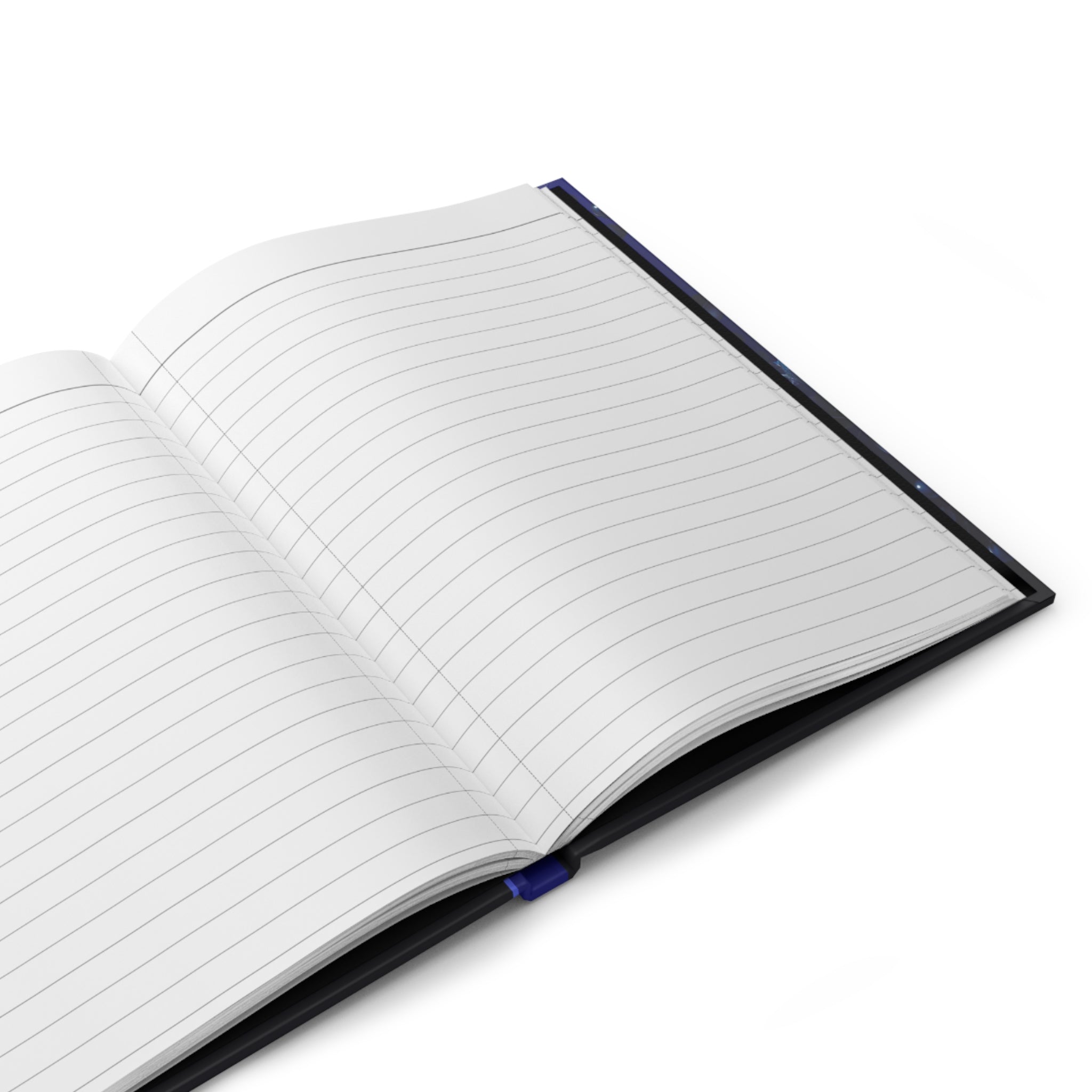 Blue & White Rose Hardcover Journal — Elegant Floral Notebook for Writing, Gifts & Winter Keepsakes