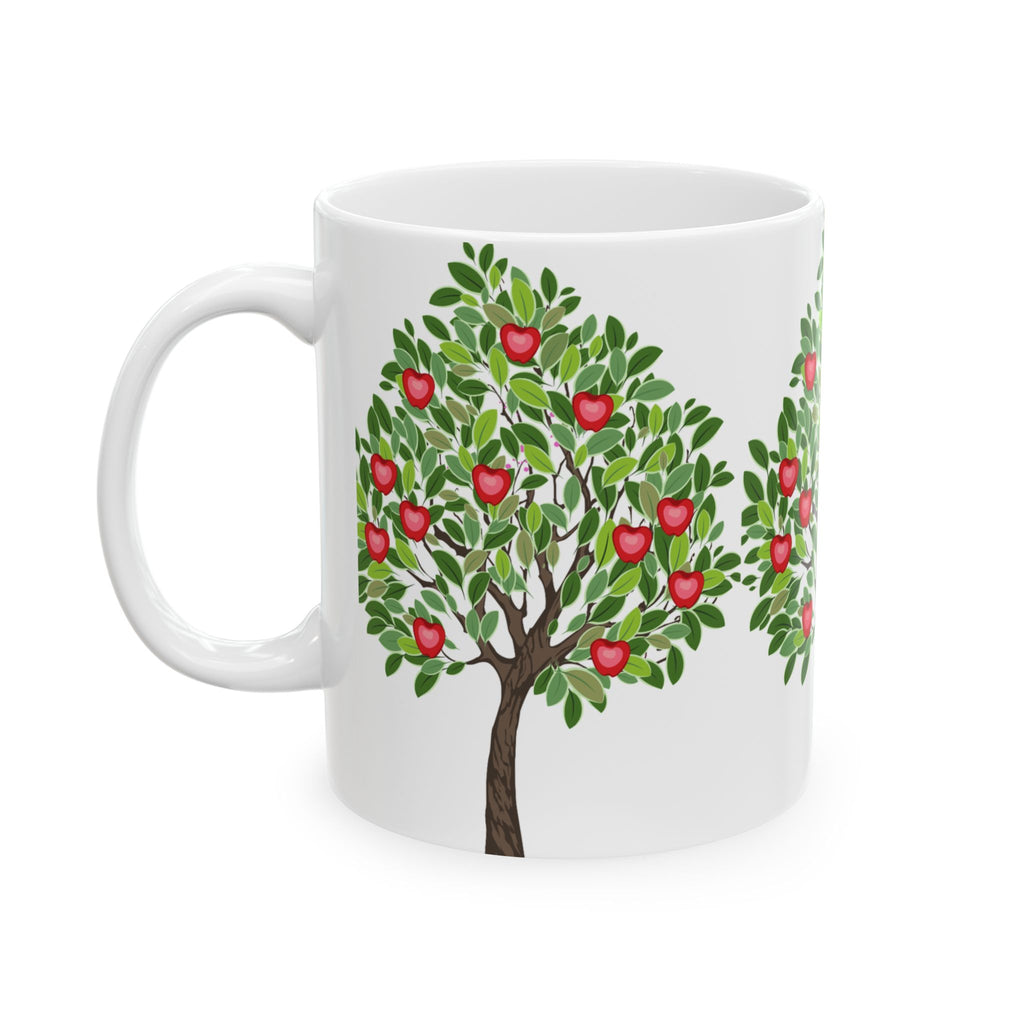 Apple Tree Ceramic Mug — Fruit Tree Coffee Cup (11oz & 15oz)