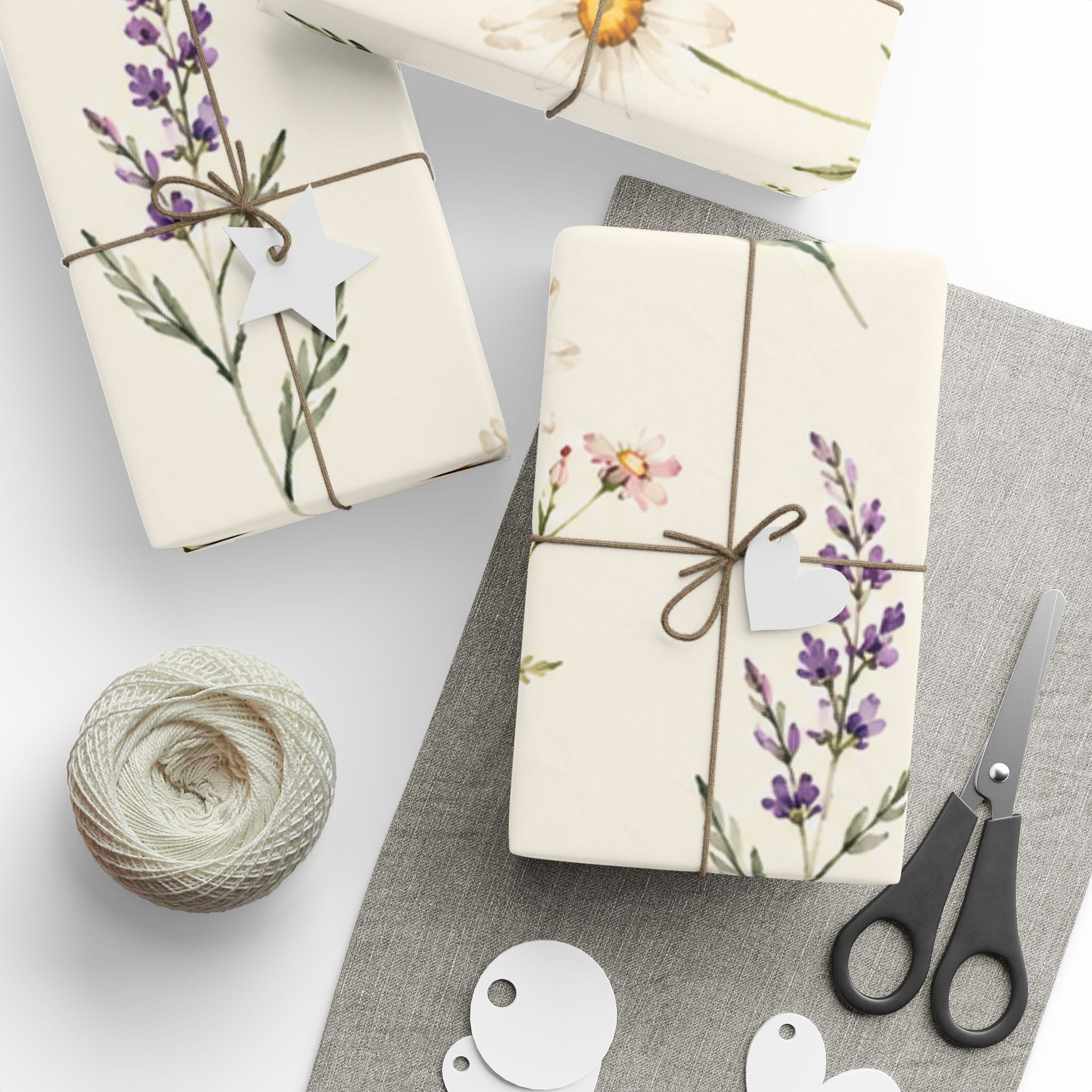Botanical Floral Wrapping Paper Roll — Wildflower Gift Wrap