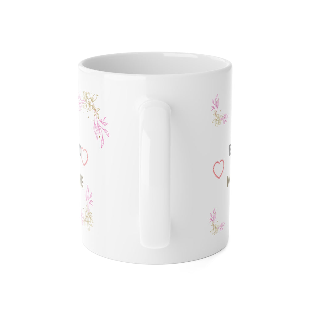 Loved Beyond Measure Ceramic Mug – Romantic Rose & Heart Coffee Cup (11 oz)
