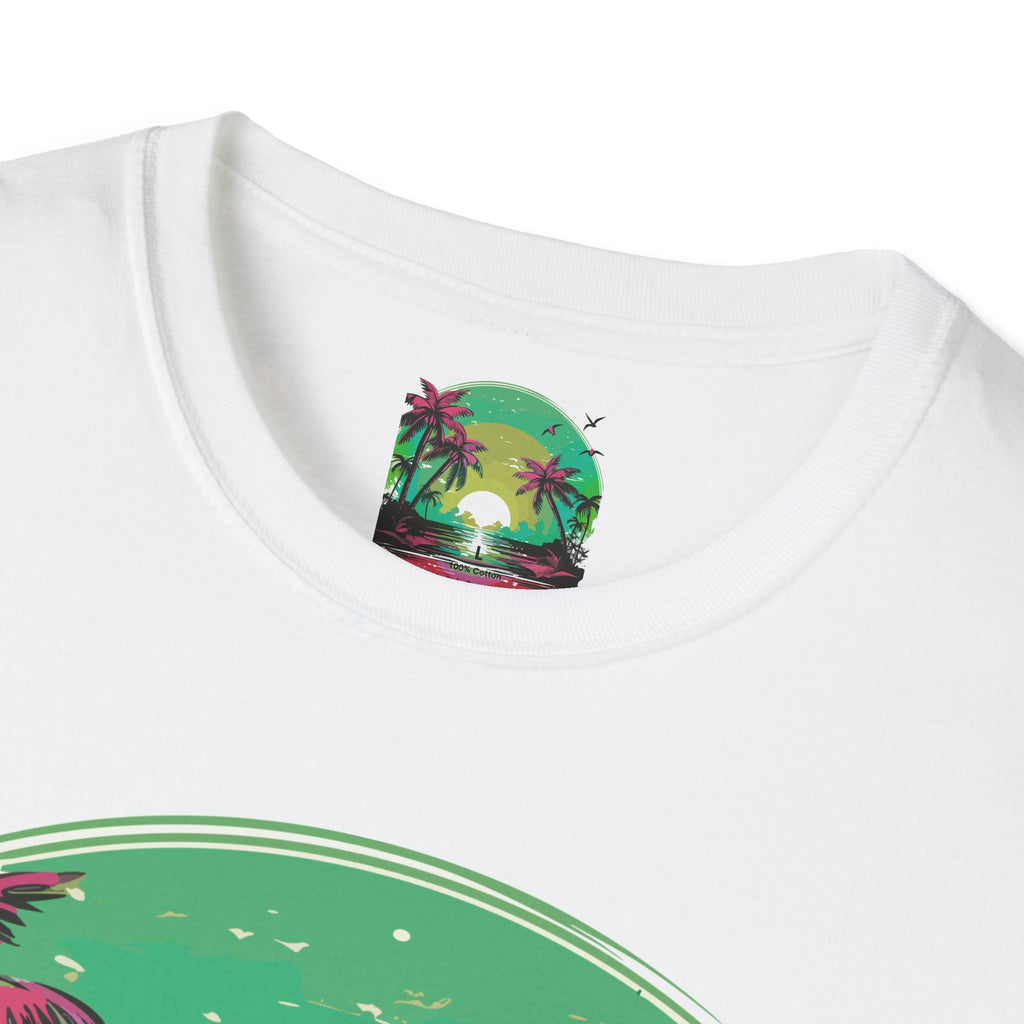 T-Shirt — Tropical Sunset Palm Beach Graphic Tee