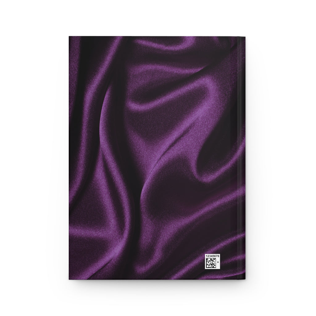 Purple Satin Texture Hardcover Journal — Elegant Silk-Look Notebook for Writing & Gifts