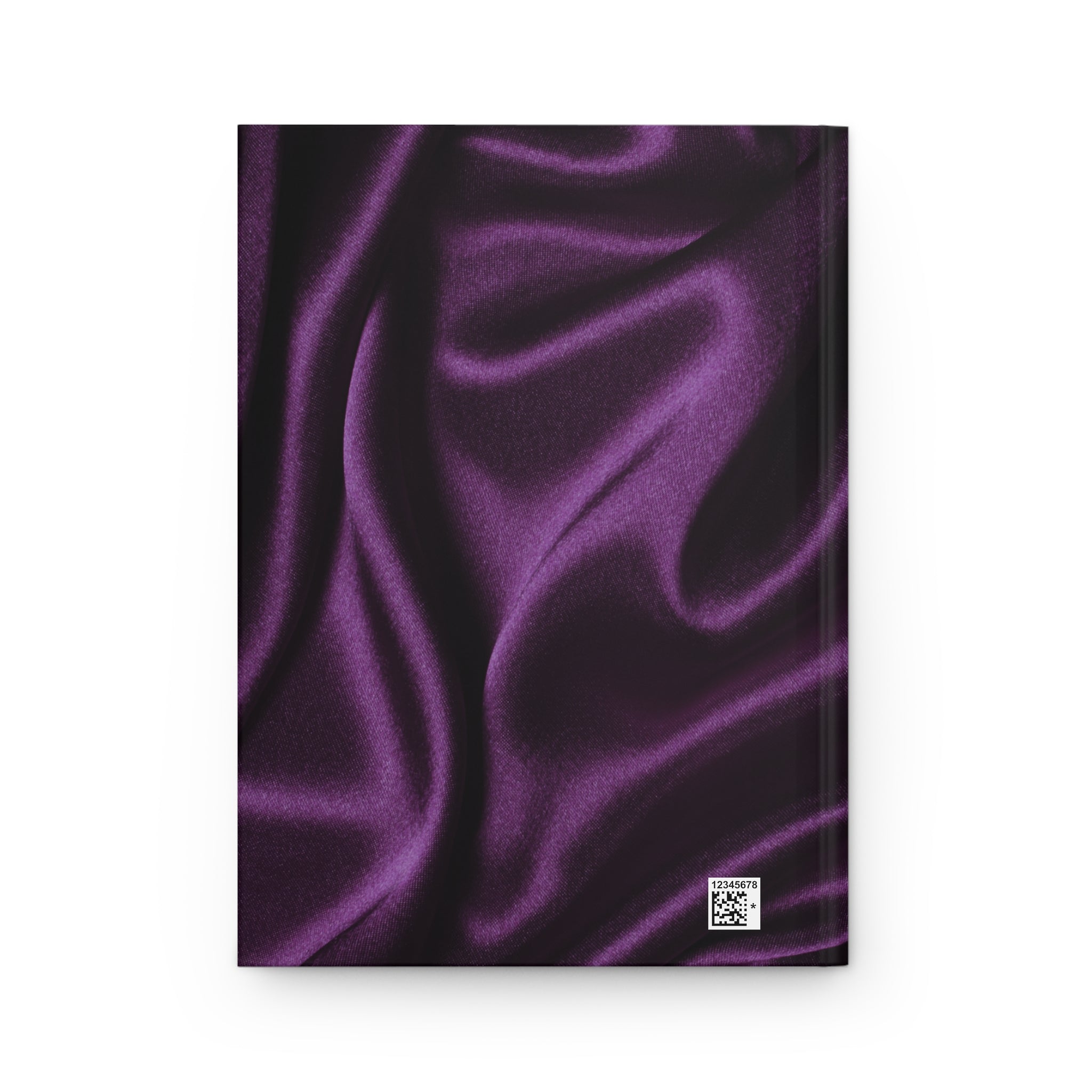 Purple Satin Texture Hardcover Journal — Elegant Silk-Look Notebook for Writing & Gifts