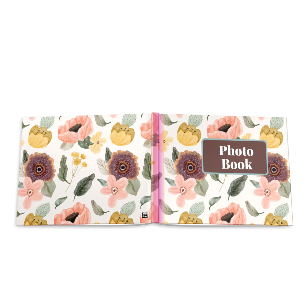 Floral Keepsake Hardcover Photo Book — Personalized Memory Album