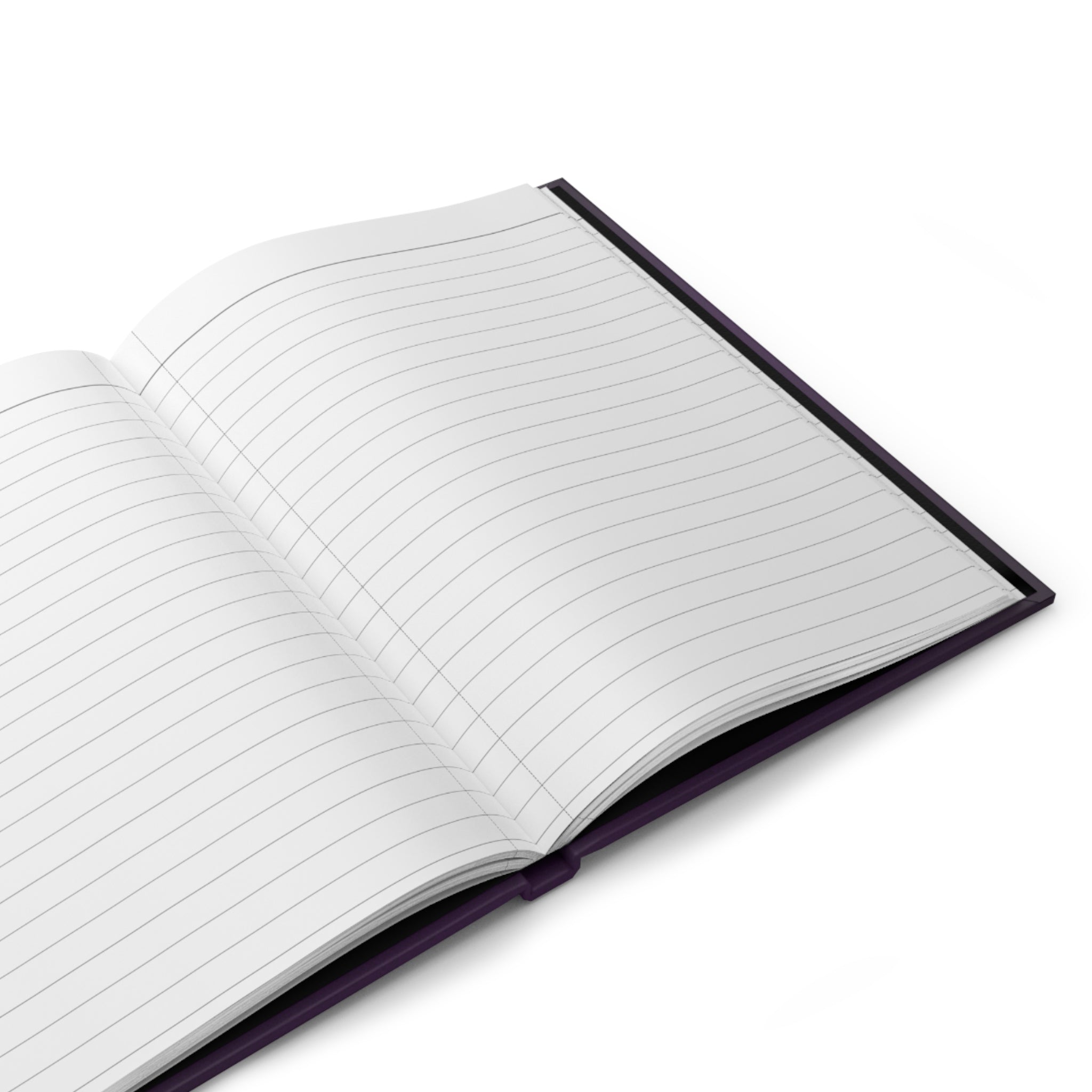 Purple Hardcover Notebook – "Notebook" Gold Label Journal for Notes & Creative Vibes