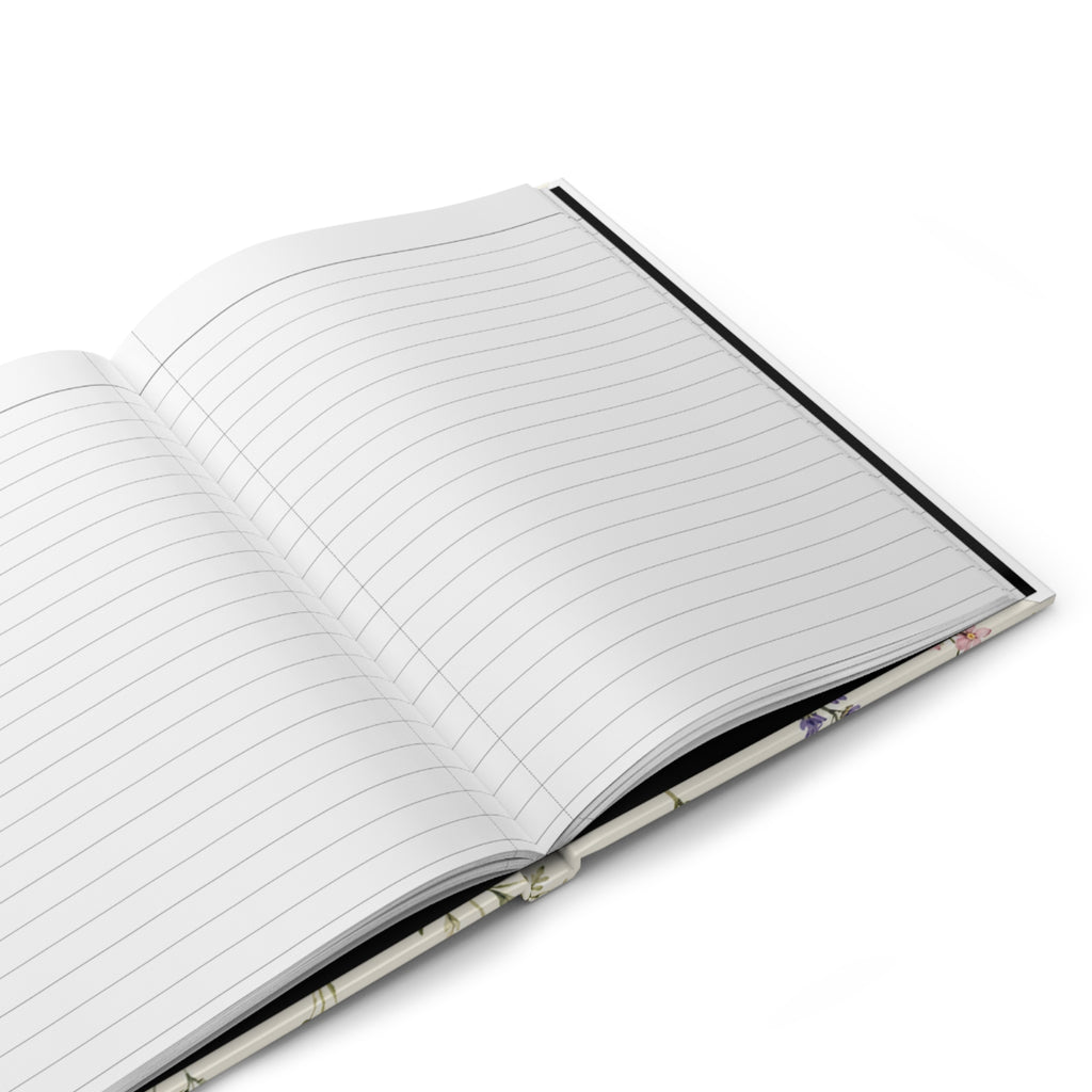 Hardcover Journal — Wildflower Botanical Notebook (Matte)