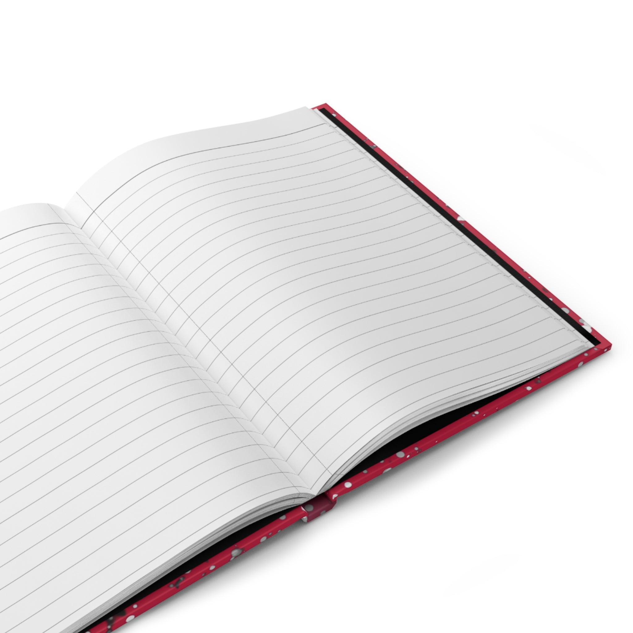 Composition Book Hardcover Journal — Red Splatter Creative Vibe Notebook