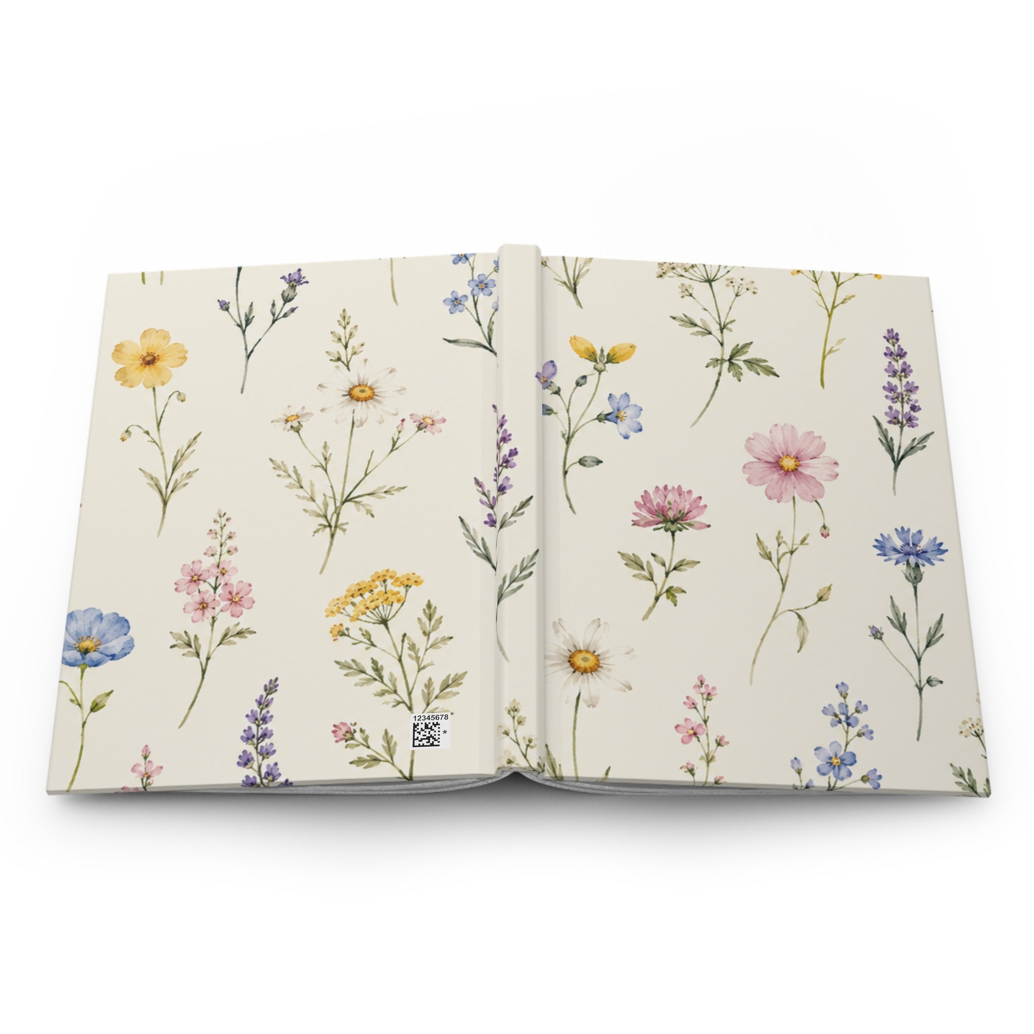 Hardcover Journal — Wildflower Botanical Notebook (Matte)