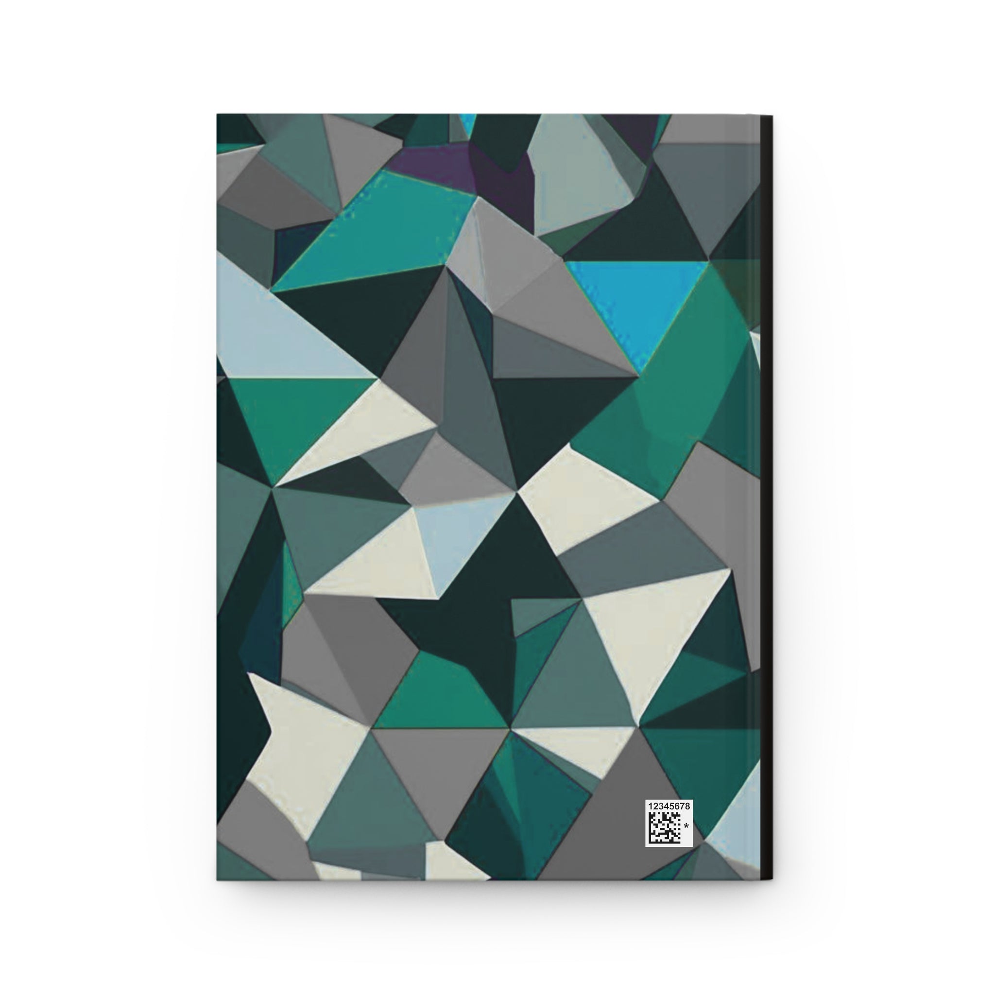 Geometric Teal Hardcover Journal- Modern Composition Notebook