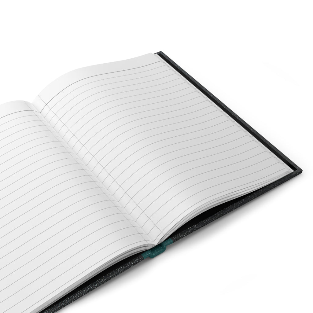 Hardcover Journal — Classic Composition Book Style with Teal Spine (“Creative vibe publishing”)