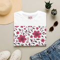 Floral Vine Tee — Pink Bloom Pattern T-Shirt