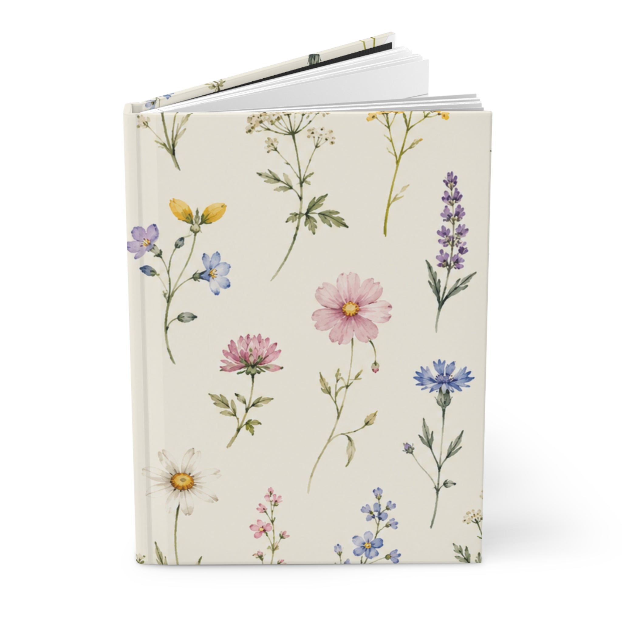 Hardcover Journal — Wildflower Botanical Notebook (Matte)