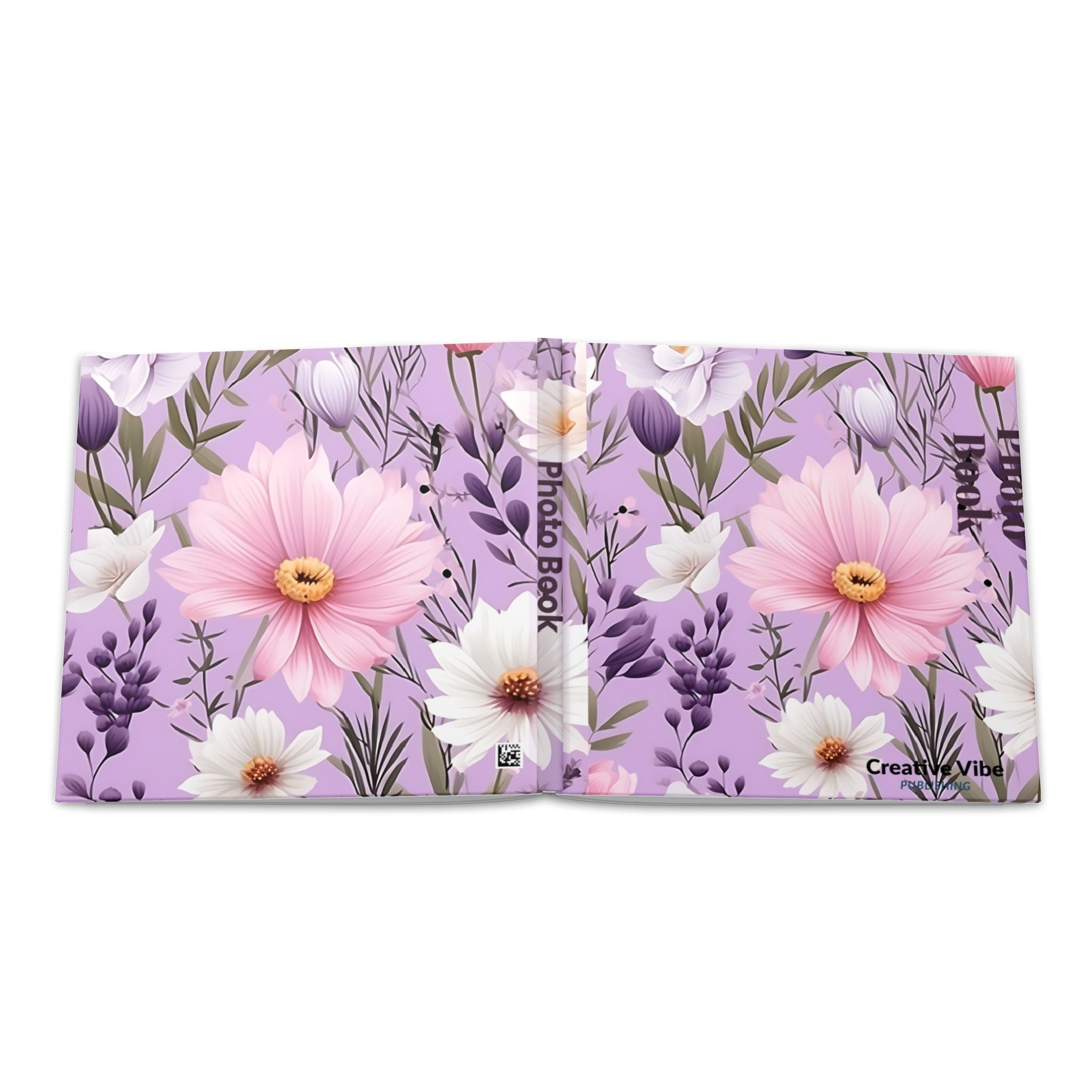 Hardcover Photo Book — Floral Lavender Memory Album