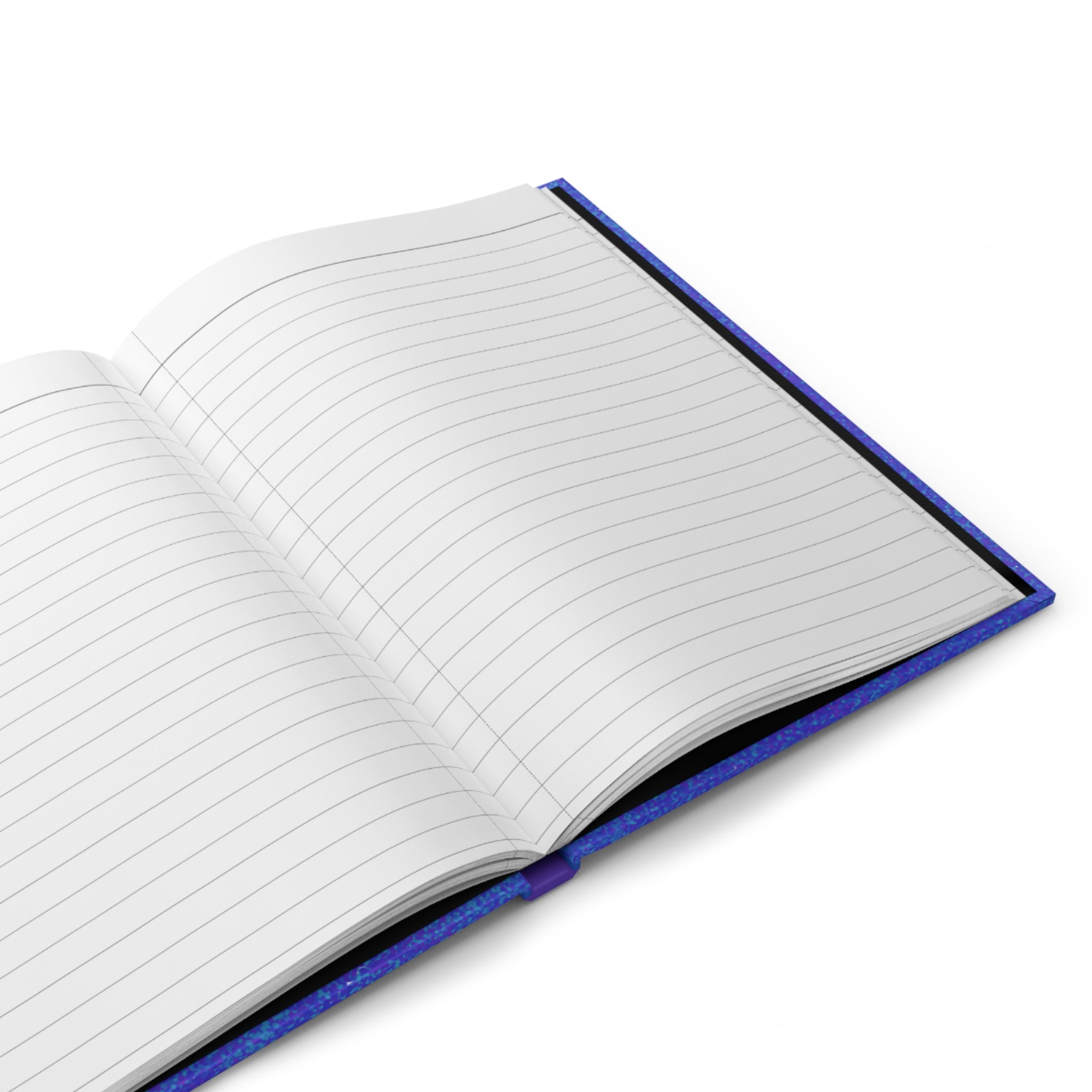 Composition Book Hardcover Journal — Blue Speckled Notebook with "Creative Vibe Publishing"