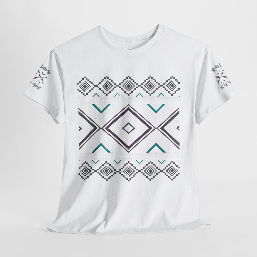 Geometric Aztec Tee — Tribal Diamond Pattern T-Shirt
