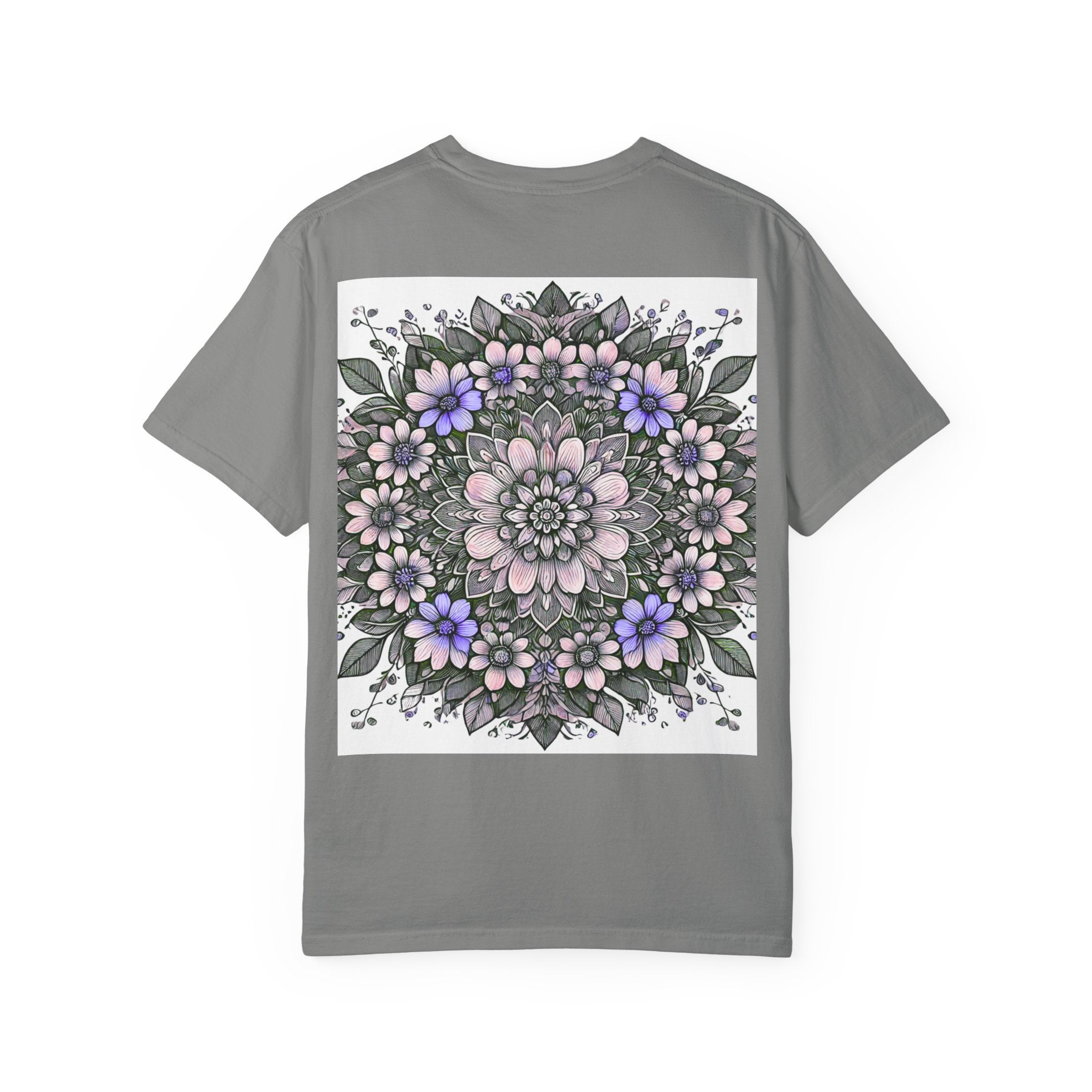 Floral Mandala T-Shirt — Pastel Garden Blossom Tee