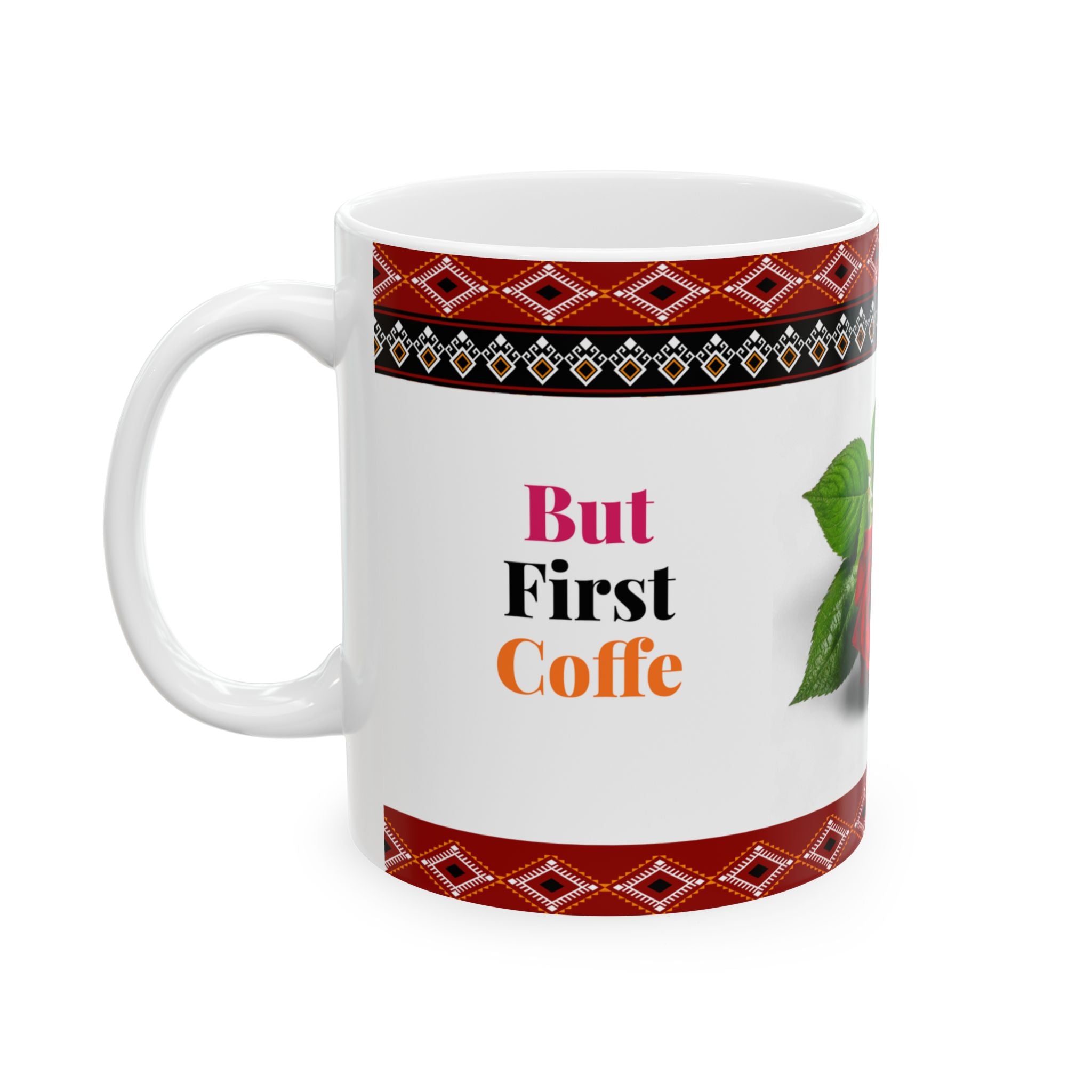 Romantic Red Roses Ceramic Mug (11oz & 15oz) — Love Quote Coffee Cup