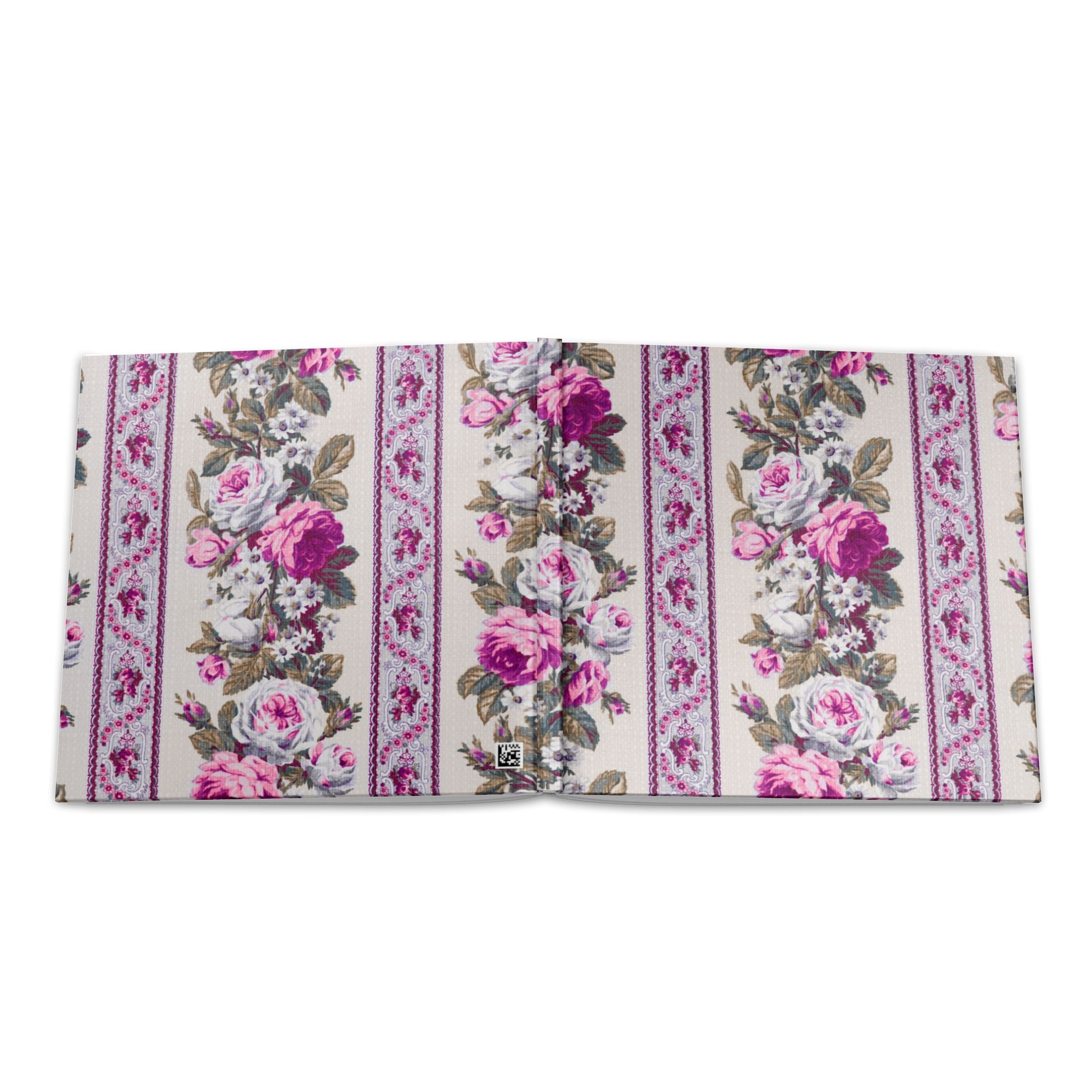 Hardcover Photo Book — Vintage Floral Rose Pattern Keepsake
