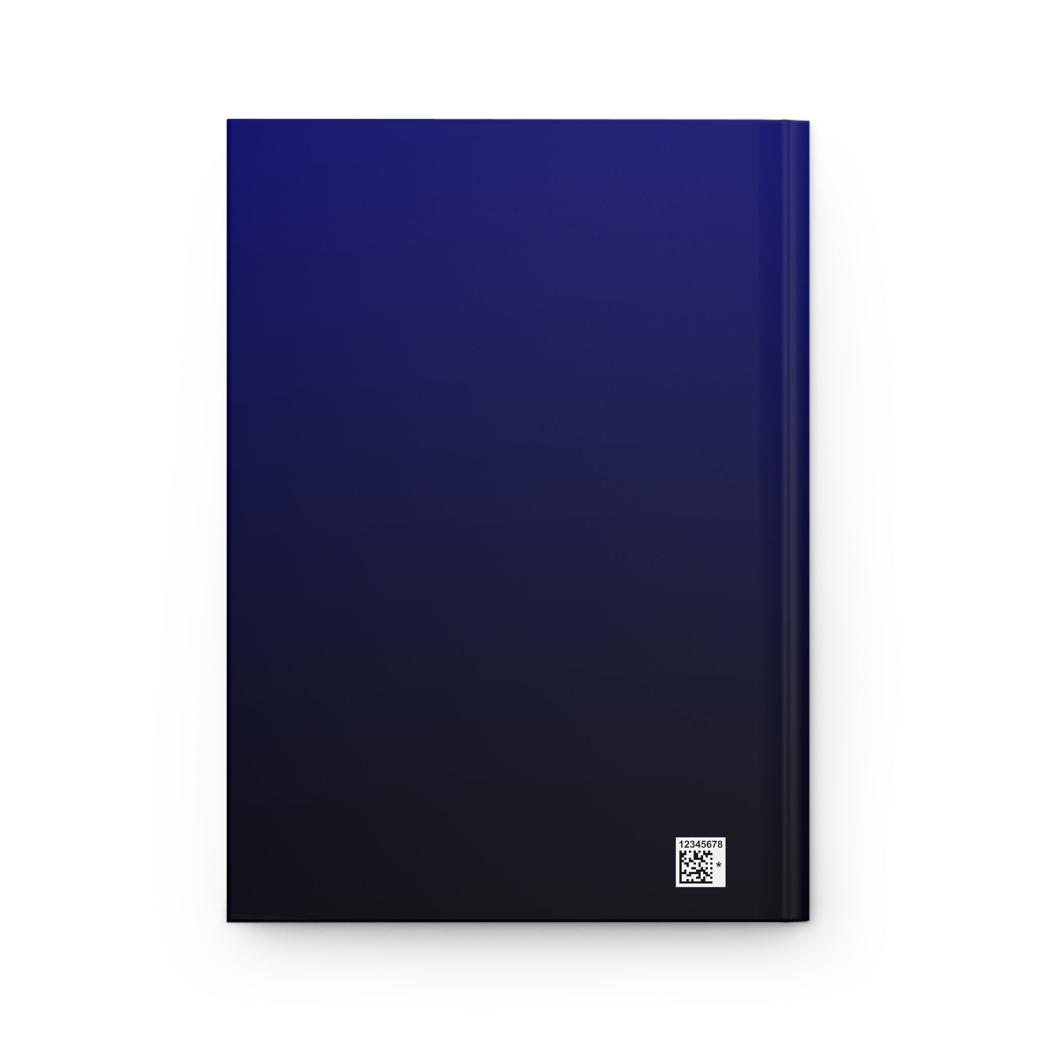 Midnight Gradient Hardcover Journal — Matte Blue to Black Notebook